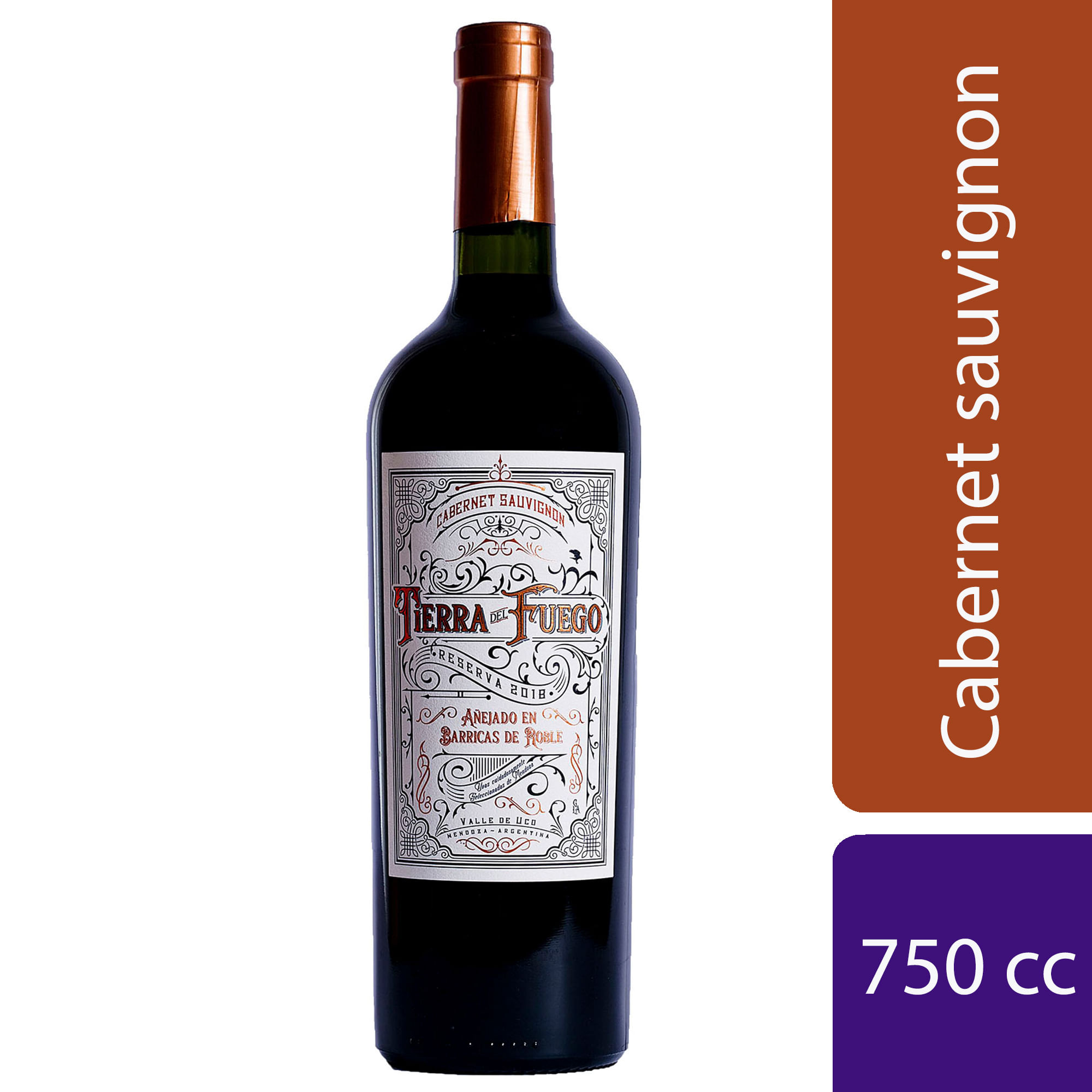 Vino tinto Cabernet Reserva Tierra del Fuego 750 ml