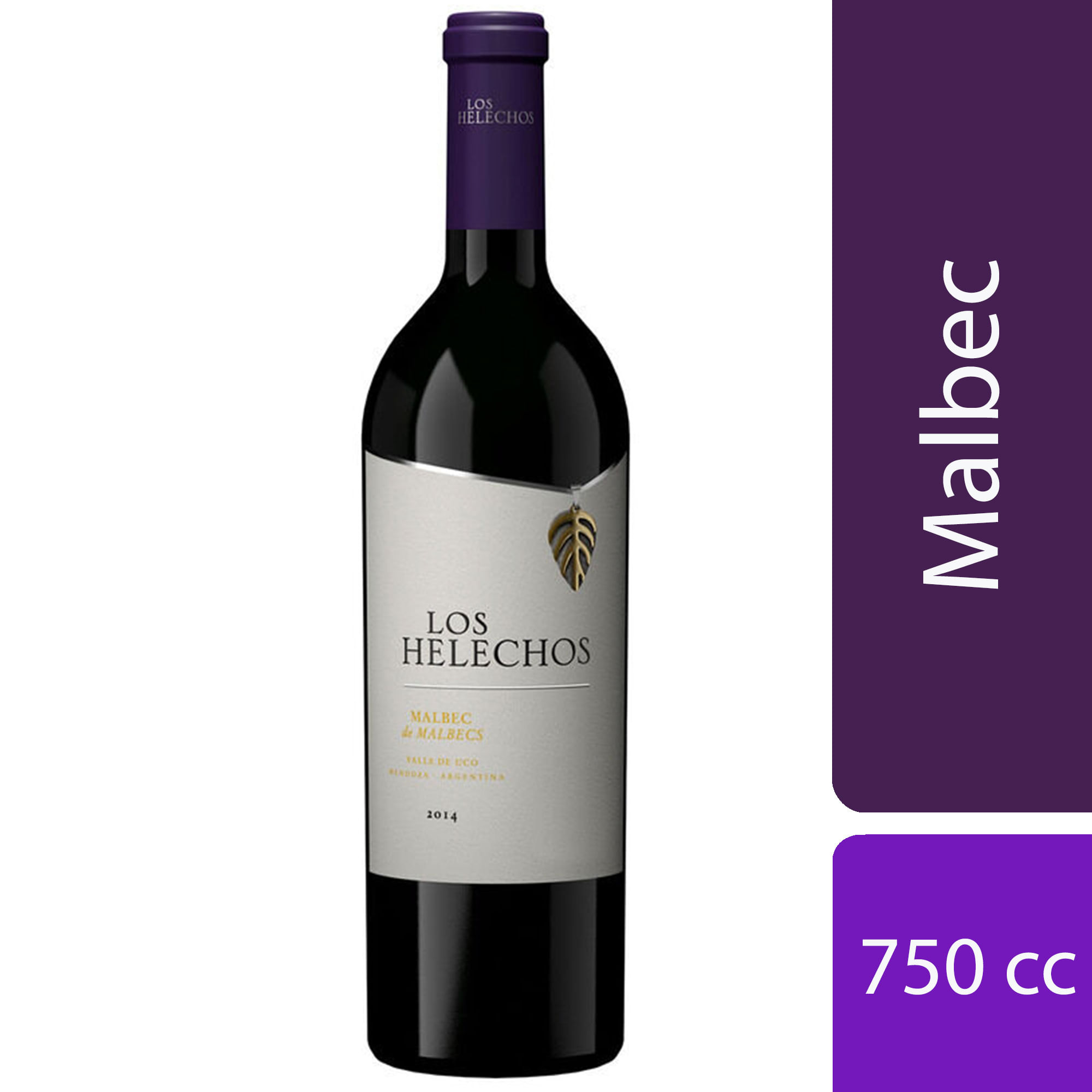 Vino tinto Malbec Los Helechos 750 ml