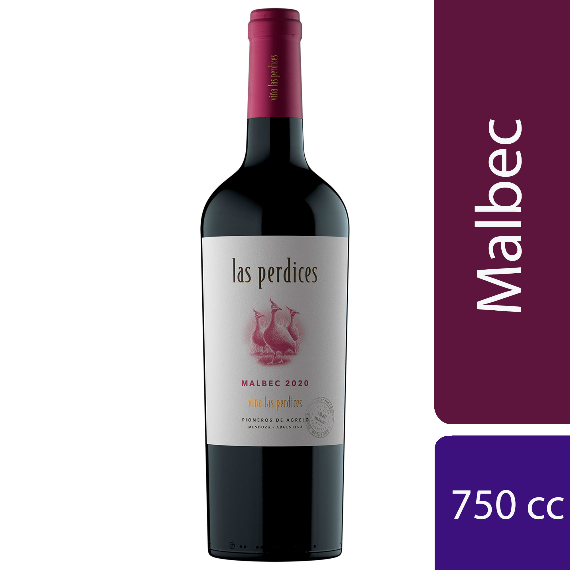 Vino tinto Malbec Las Perdices 750 ml