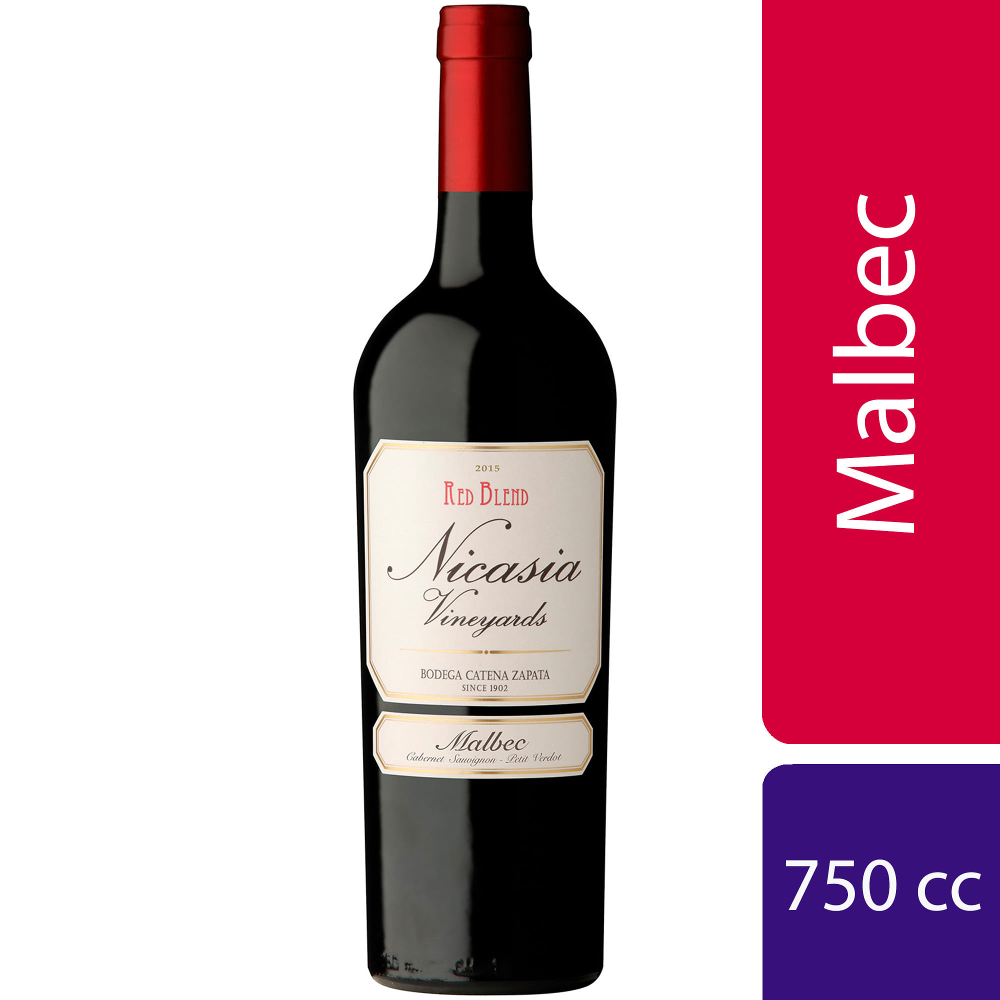 Vino tinto Malbec Red Blend Nicasia 750 ml