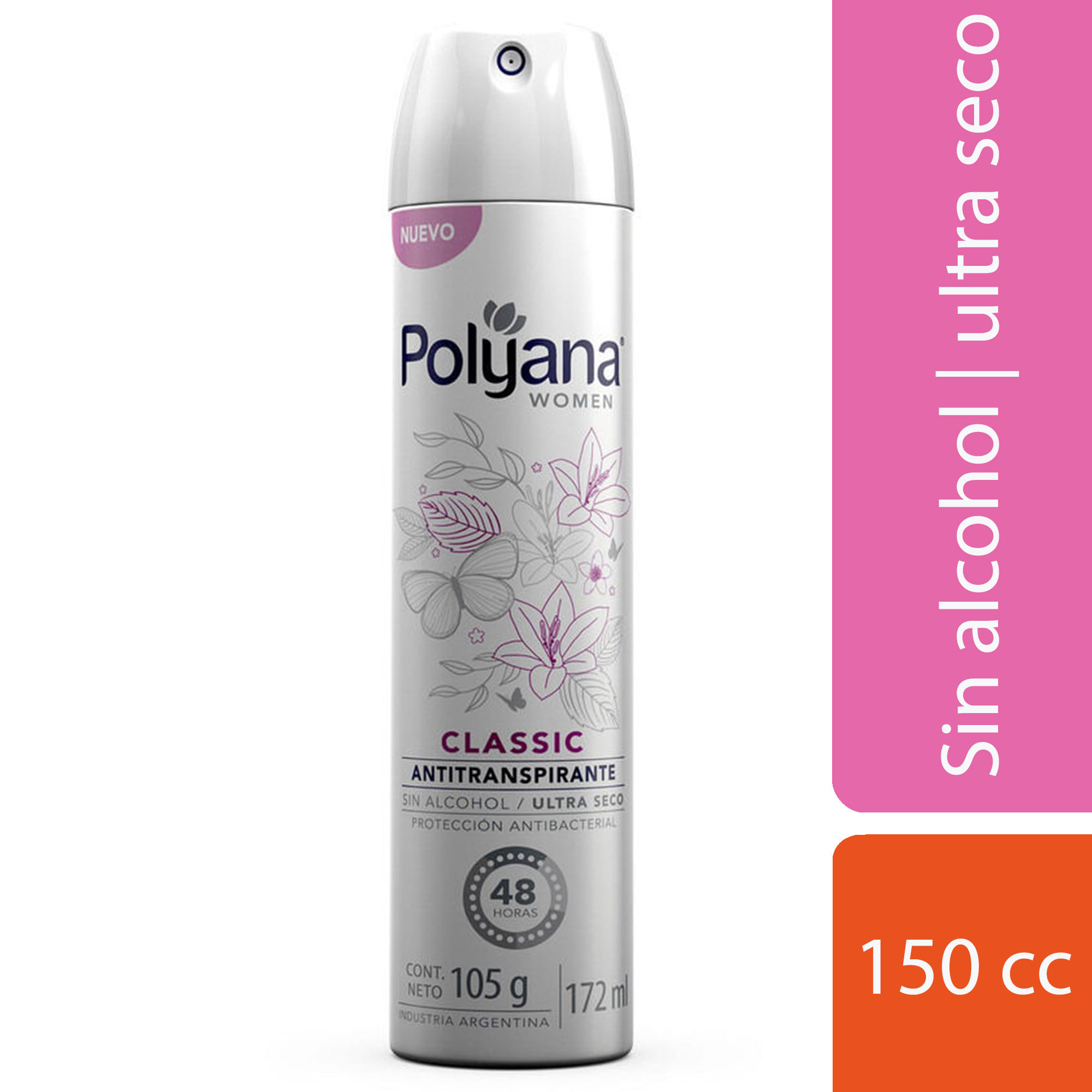 Antitranspirante En Aerosol Women Classic Polyana 150 Ml