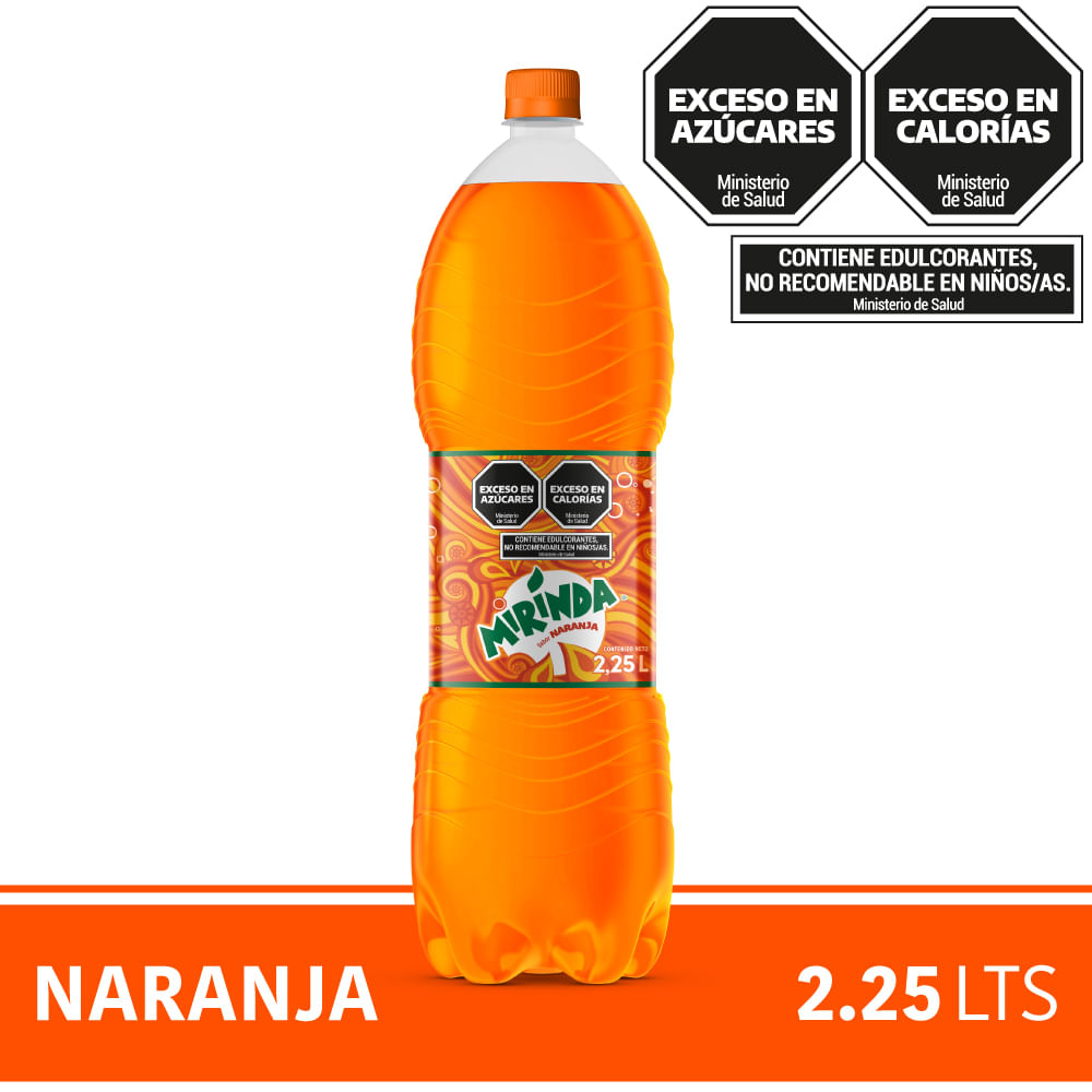 Gaseosa Mirinda Sabor Naranja 2.25 L