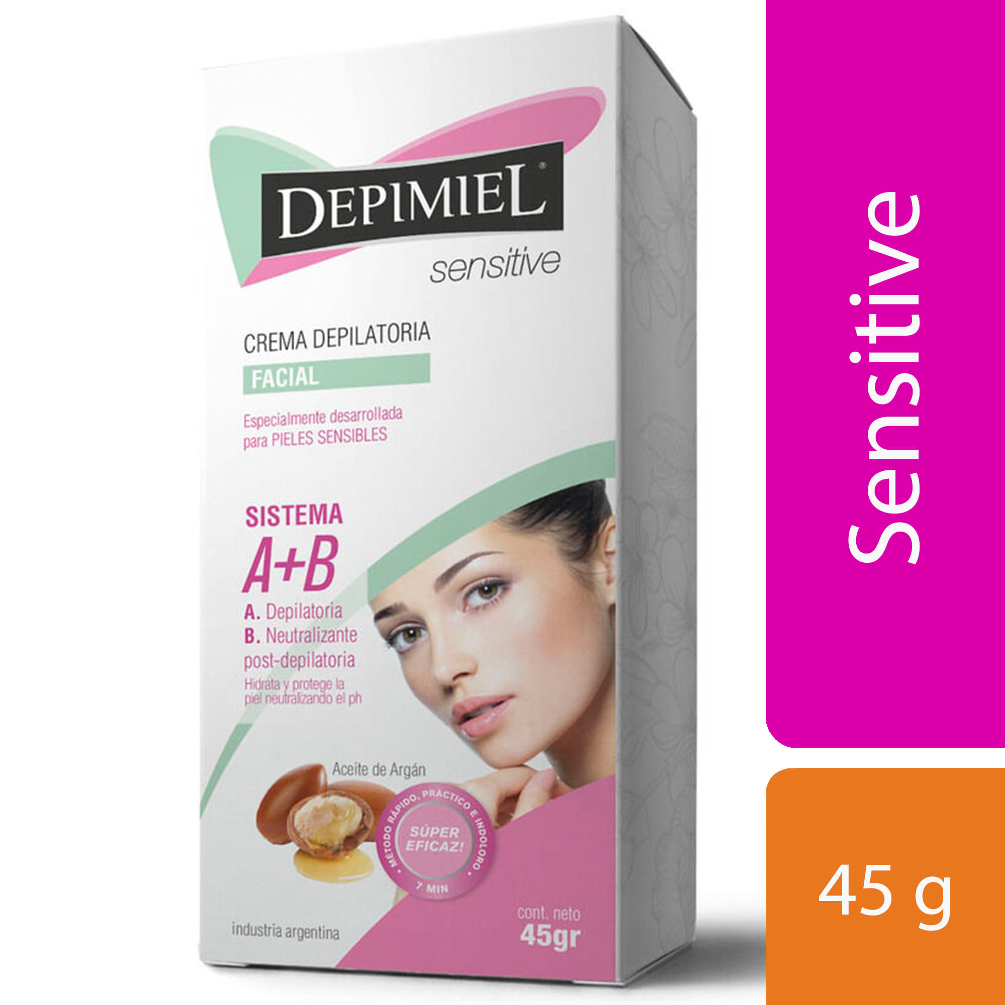 Crema Depilatoria Para El Rostro A+b Depimiel 45 G.