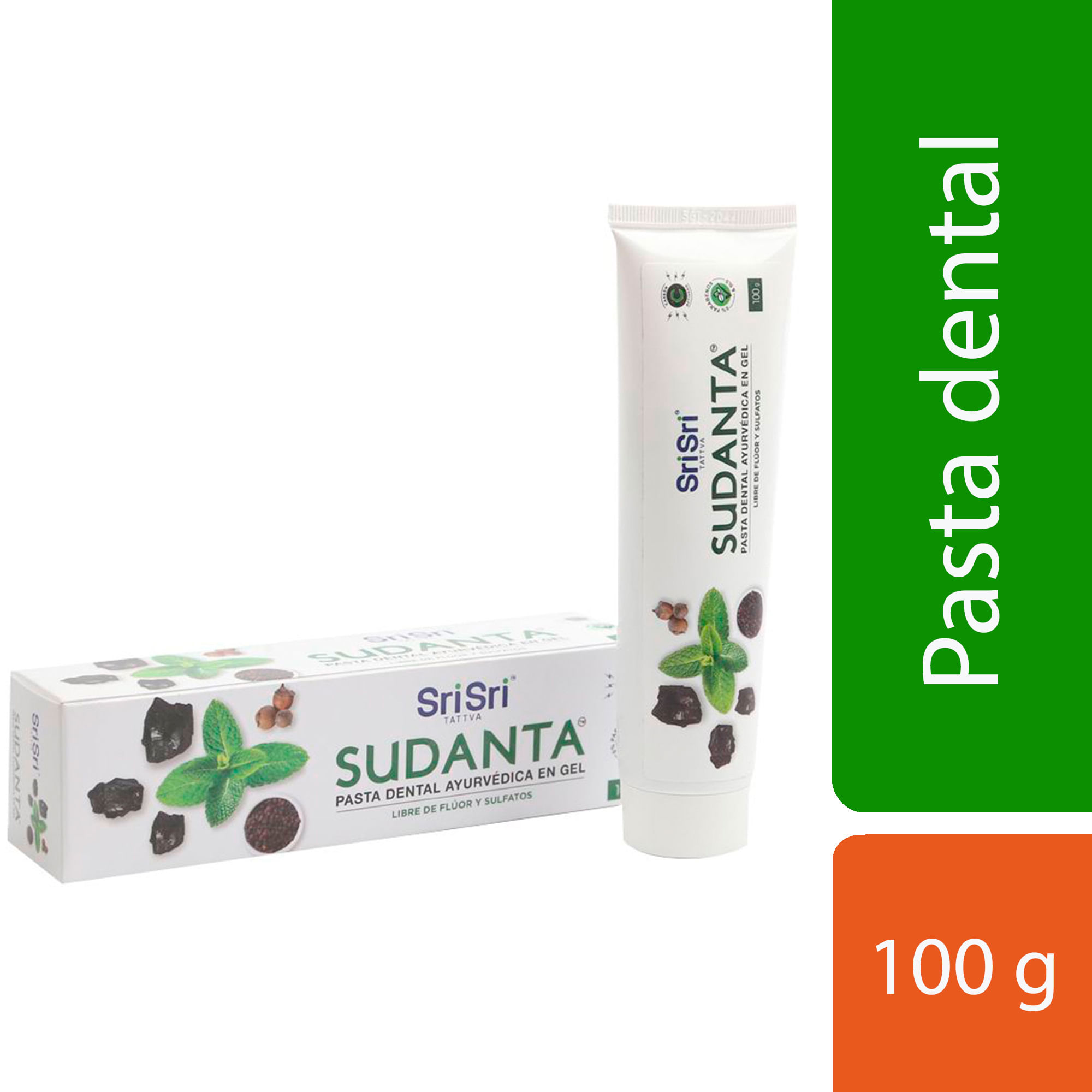Crema Dental Sri Sri Tattva  Ayurvédica Libre De Flúor 100gr