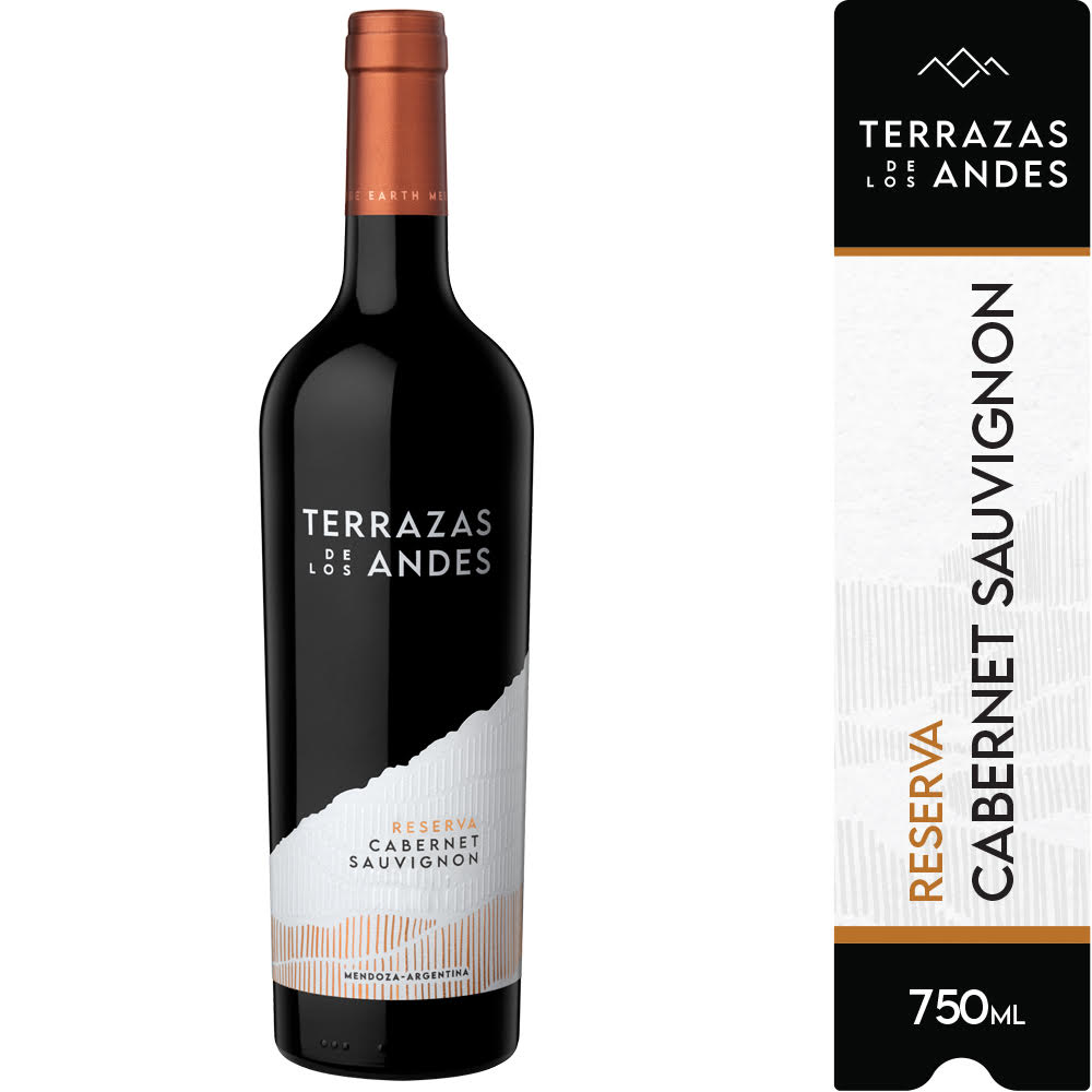 Vino tinto Cabernet Sauvignon Terrazas de los Andes 750 ml
