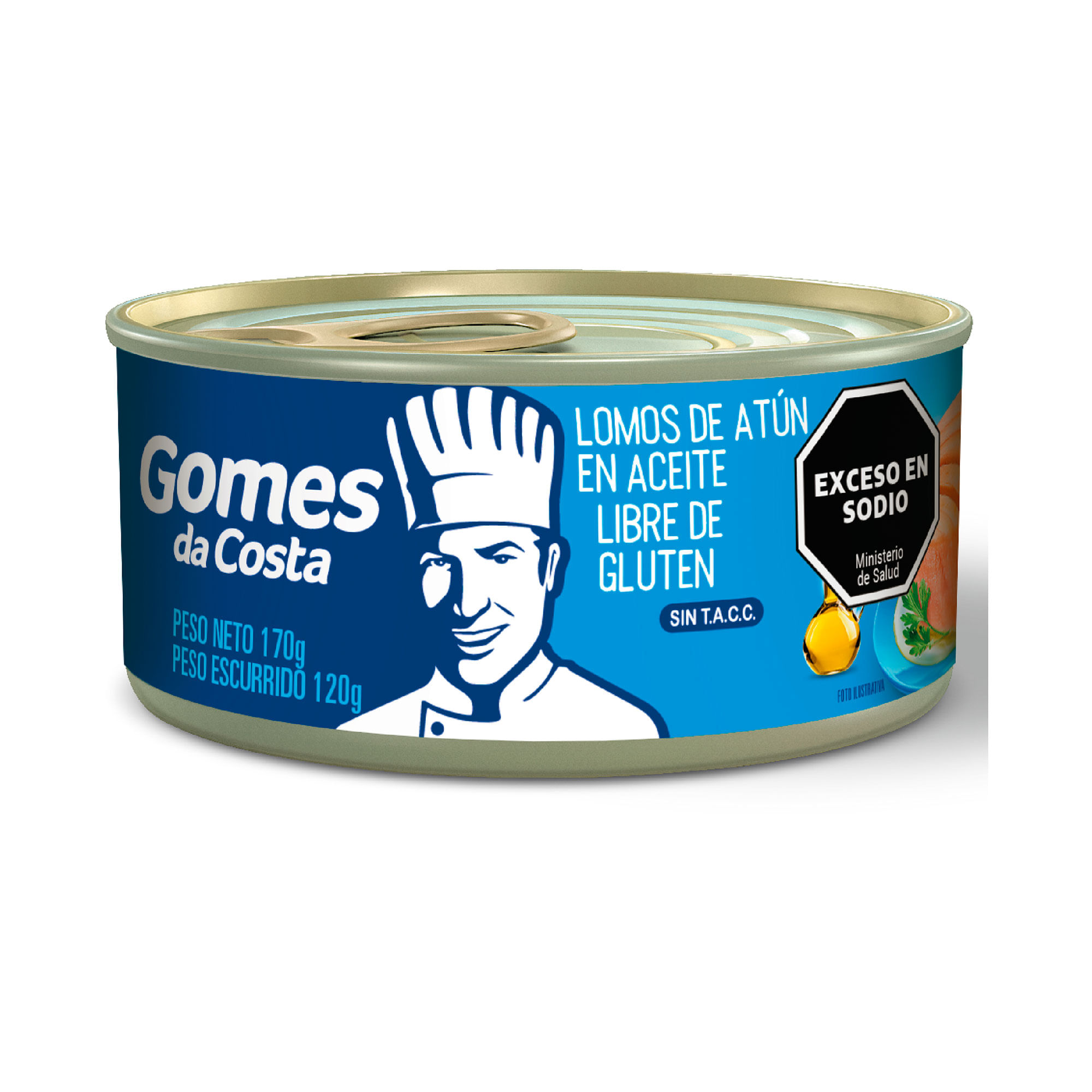 Lomito de atún en aceite Gomes Da Costa 170 grs