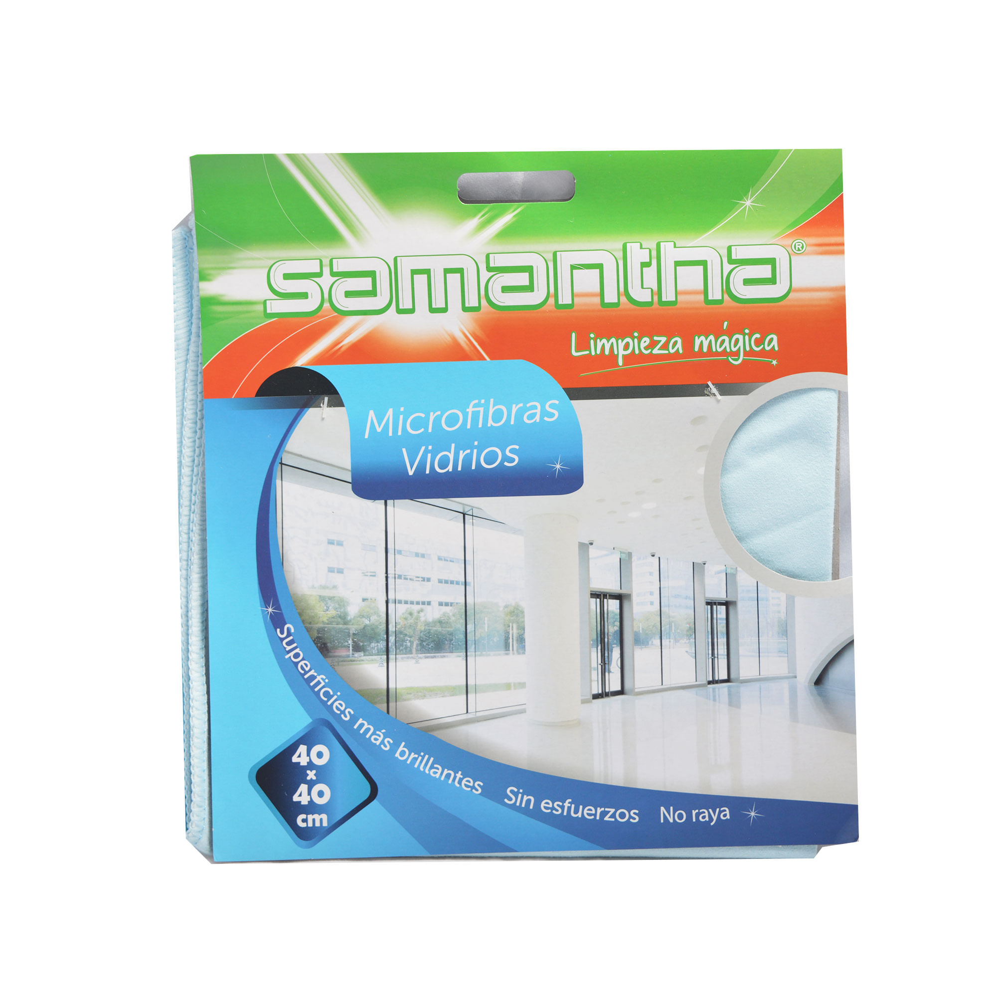 Paño Samantha de microfibra para vidrios