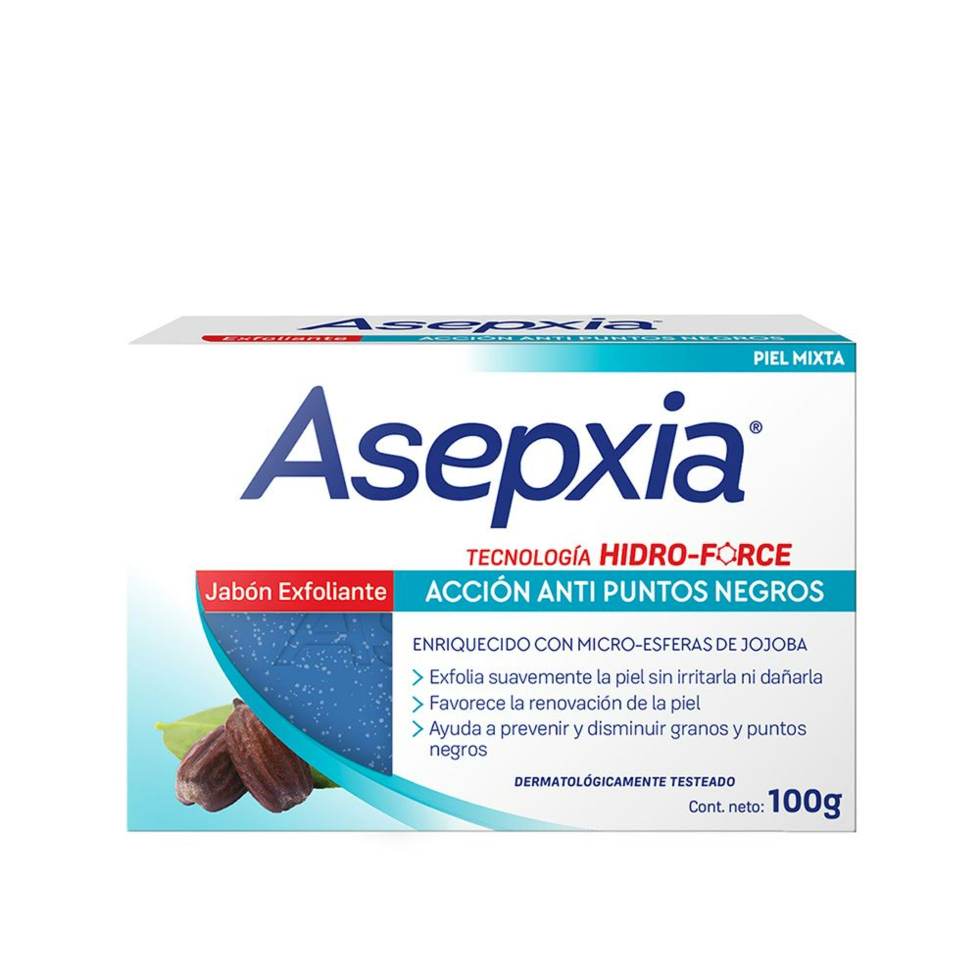 Asepxia Jabón Exfoliante  Barra 100 G