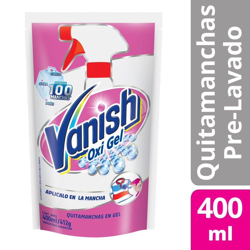 Quitamanchas En Gel Vanish Pre-Lavado Oxigel 400 Ml