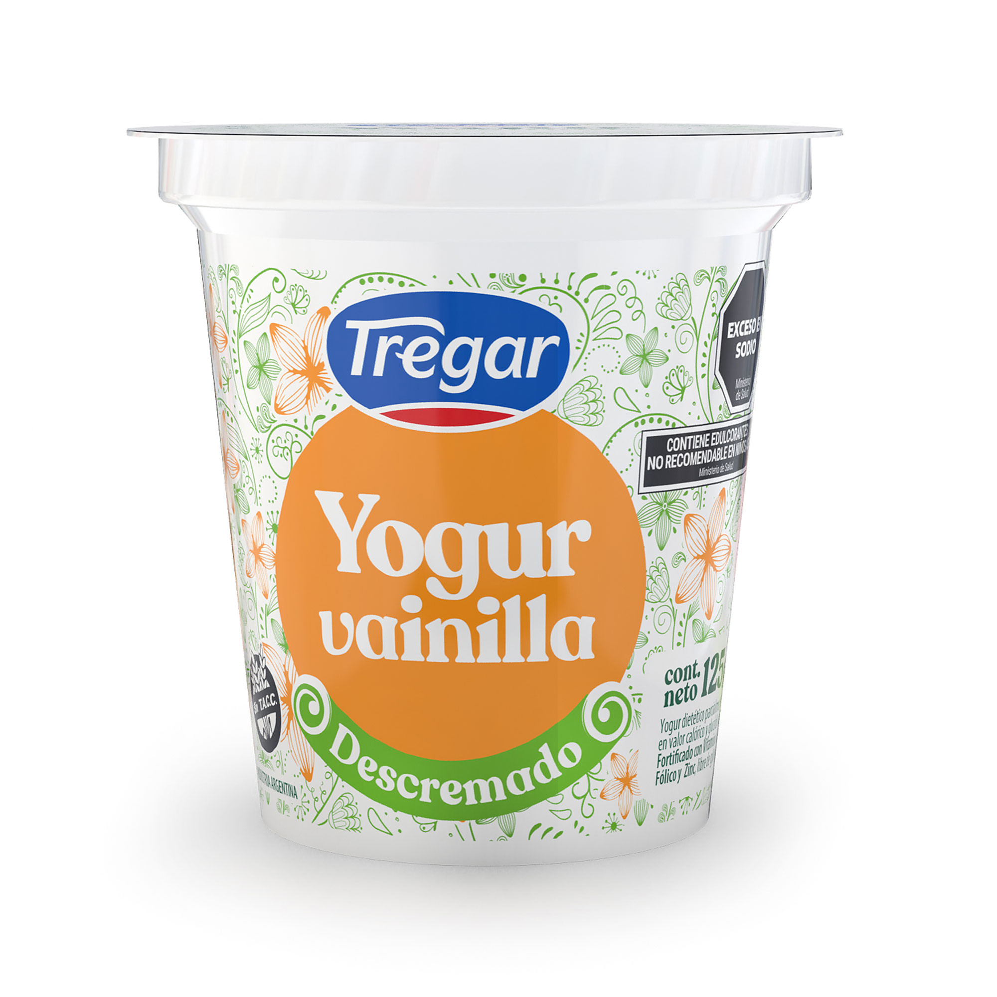 Yogur Descremado Tregar Vainilla 125 G