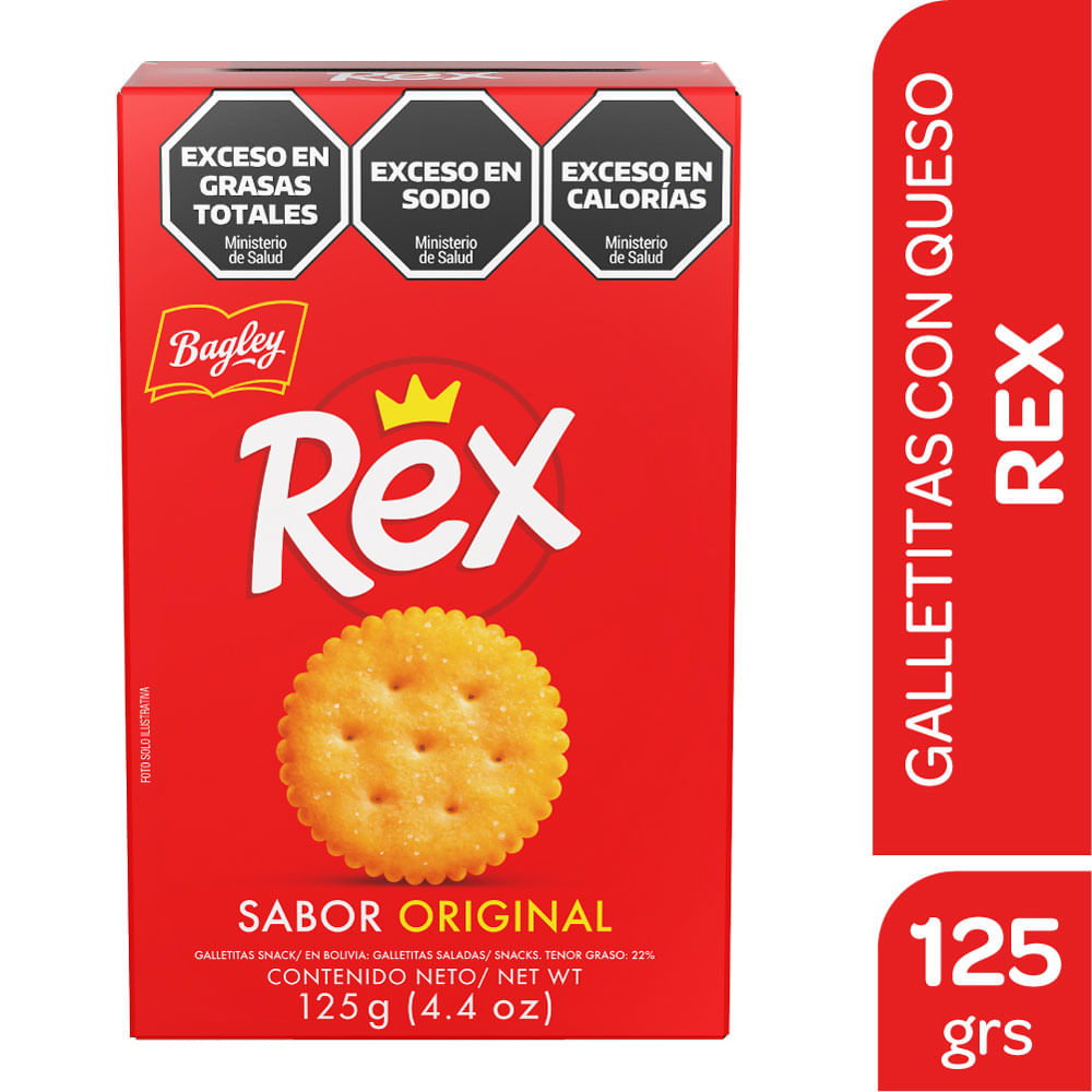 Galletita Snacks Rex 125 Gr