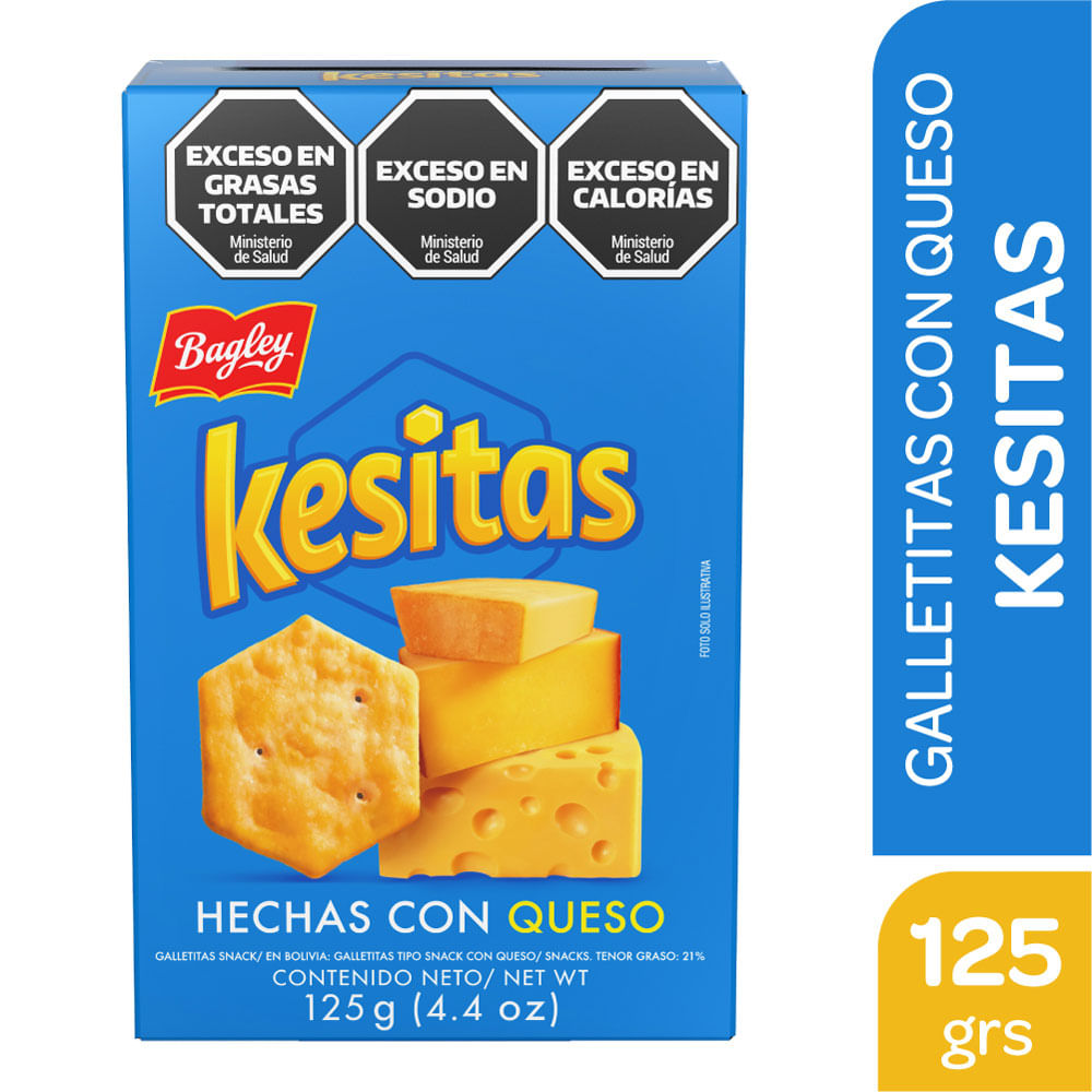 Galletitas Queso Kesitas Bagley 125gr