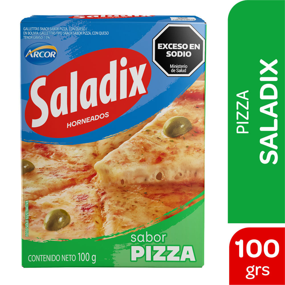 Galletitas Saladix snacks pizza 100 g.