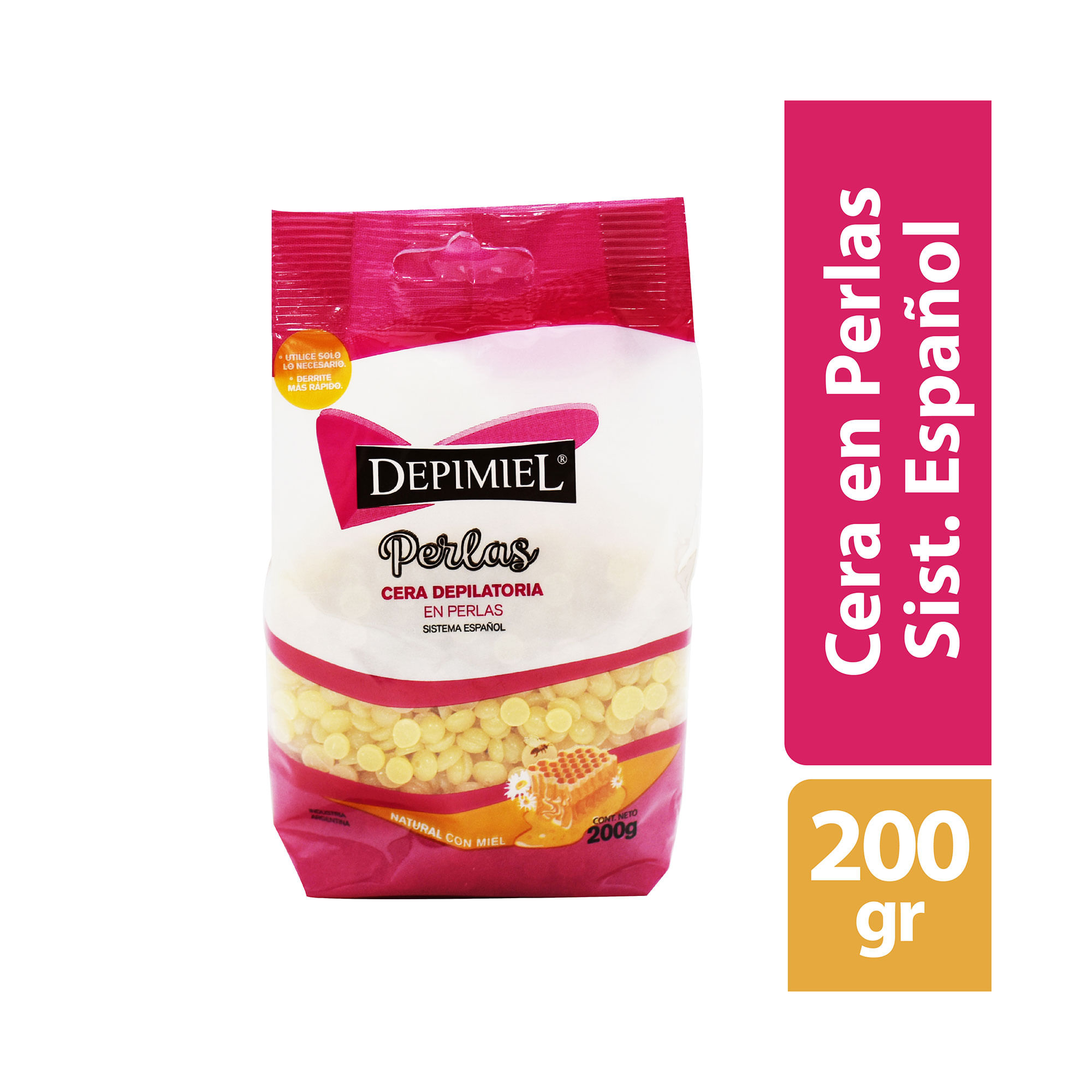 Cera depilatoria natural Depimiel repuesto 200 g.