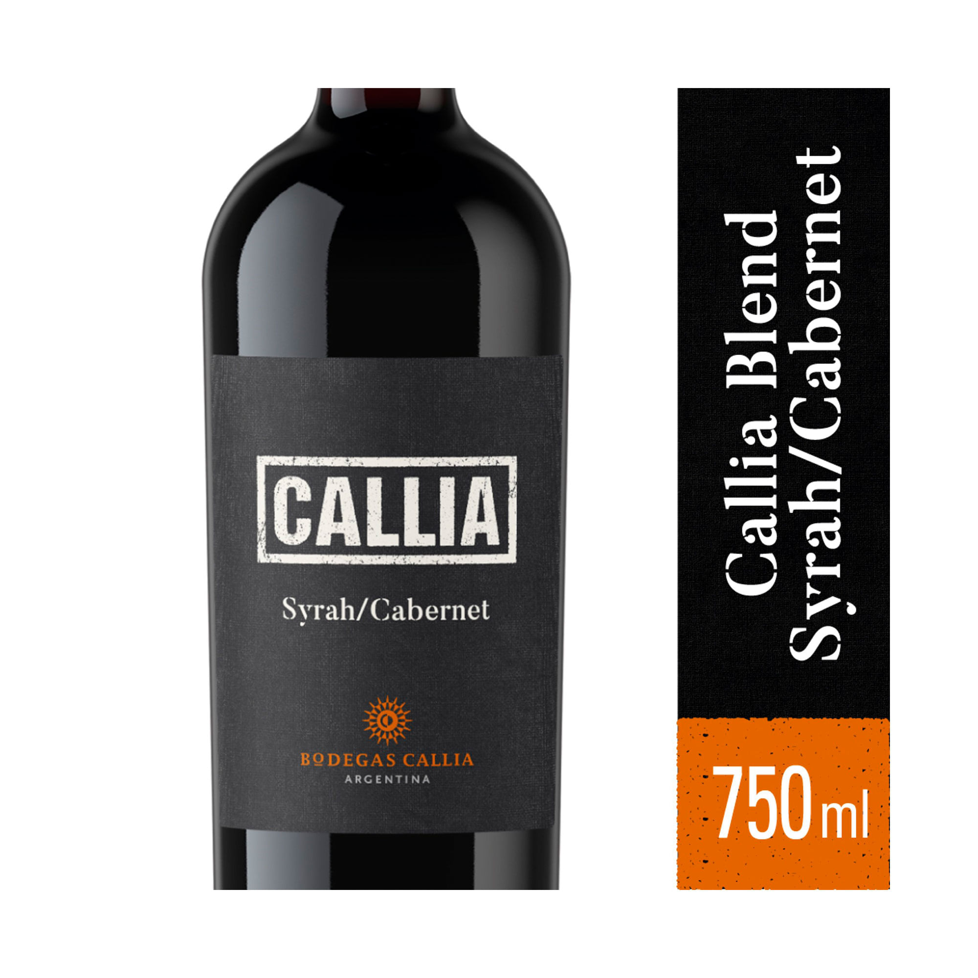 Vino tinto Syrah Cabernet Callia 750 ml
