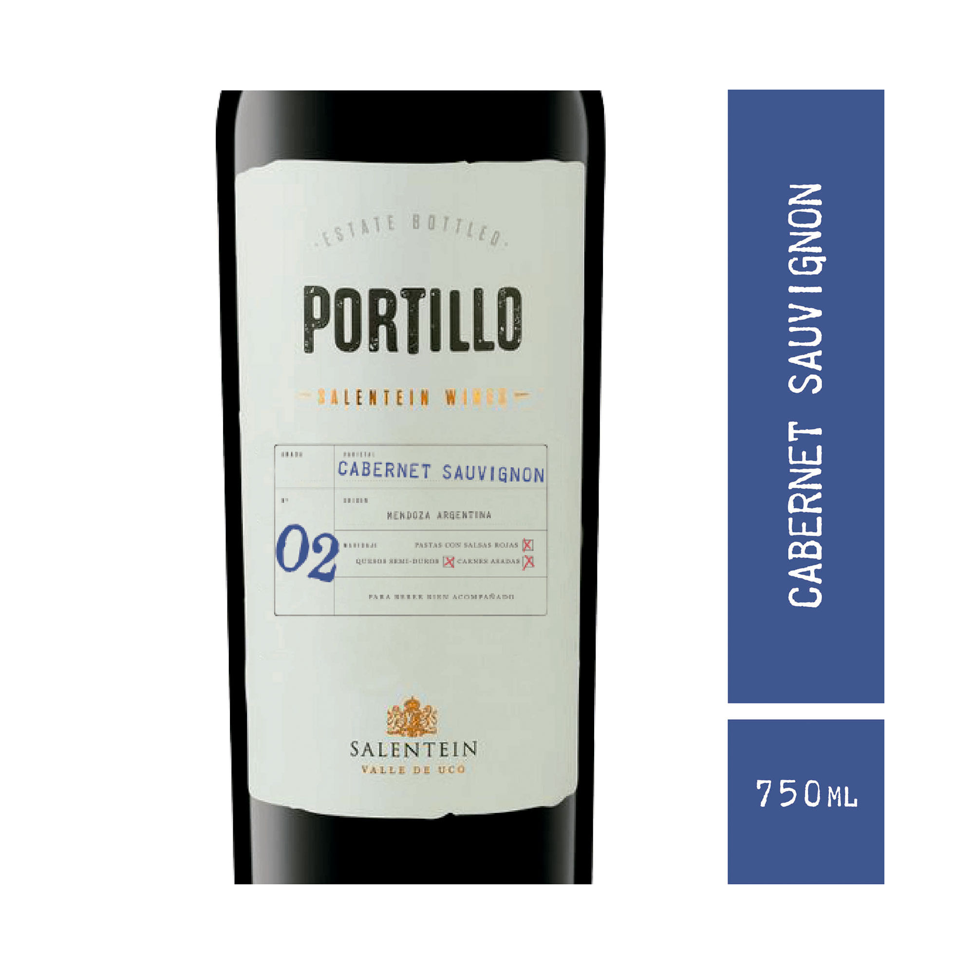 Vino tinto Cabernet Sauvignon Portillo 750ml