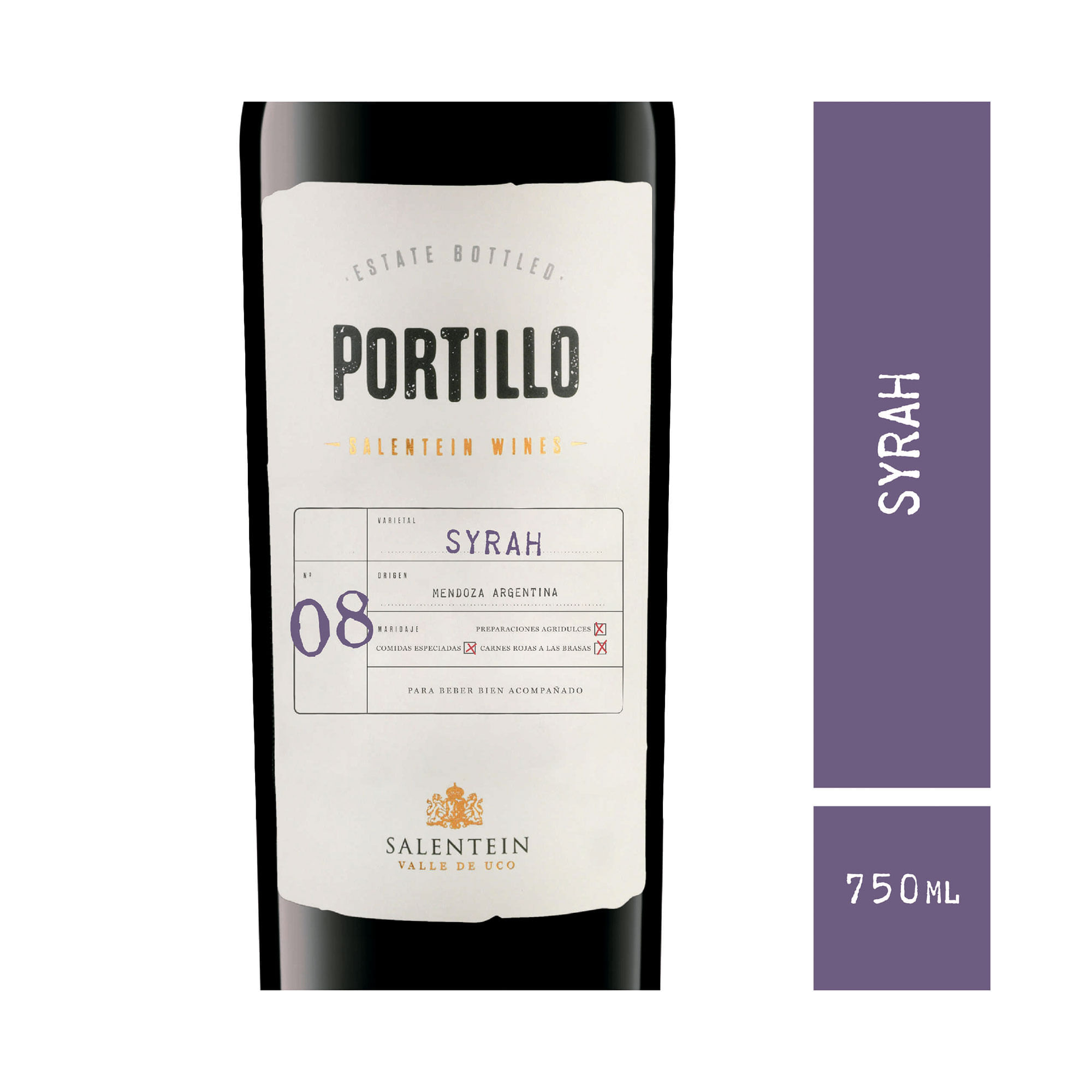 Vino tito Syrah Portillo 750 ml
