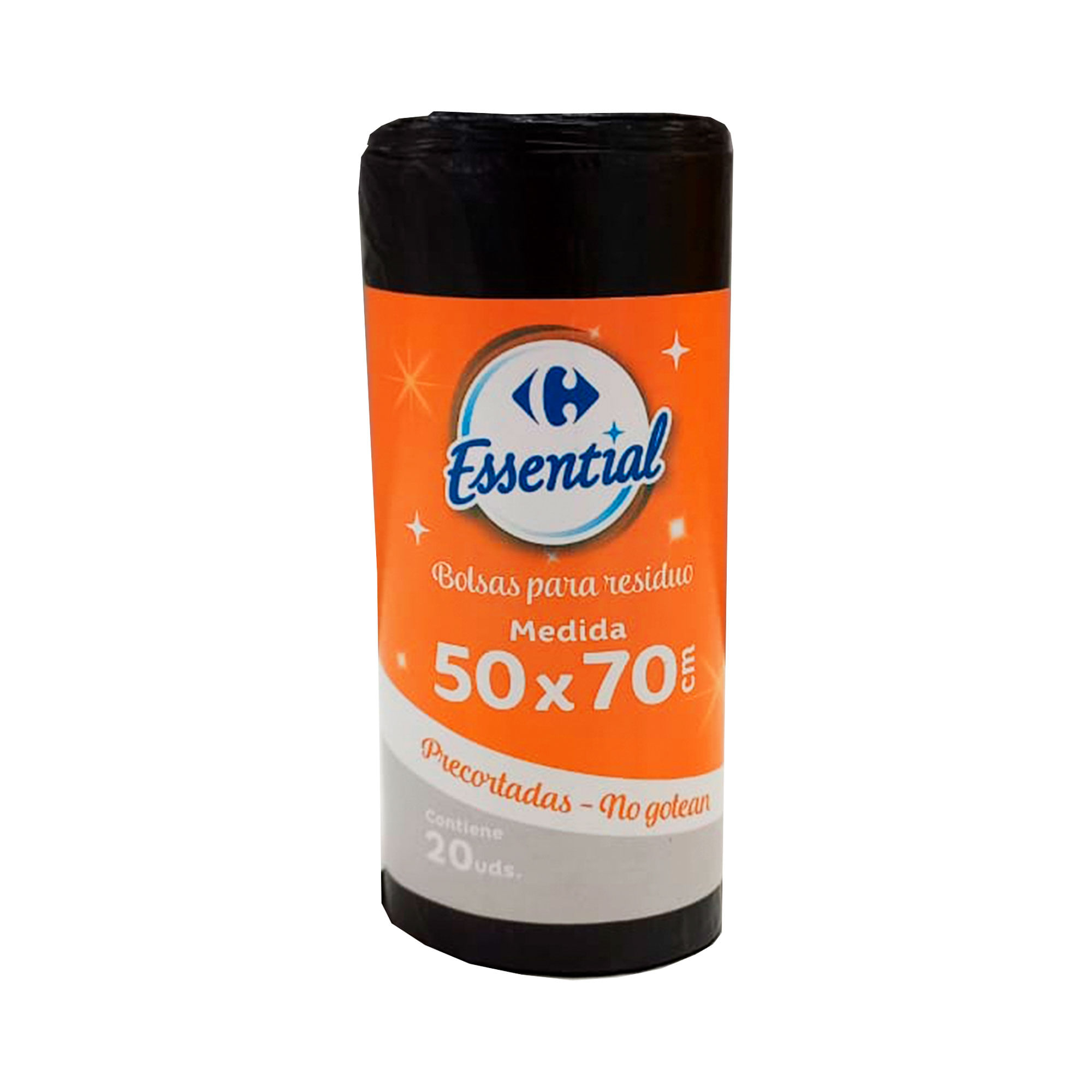Bolsa de residuos Carrefour Essential 50x70 cm rollo x 20 uni