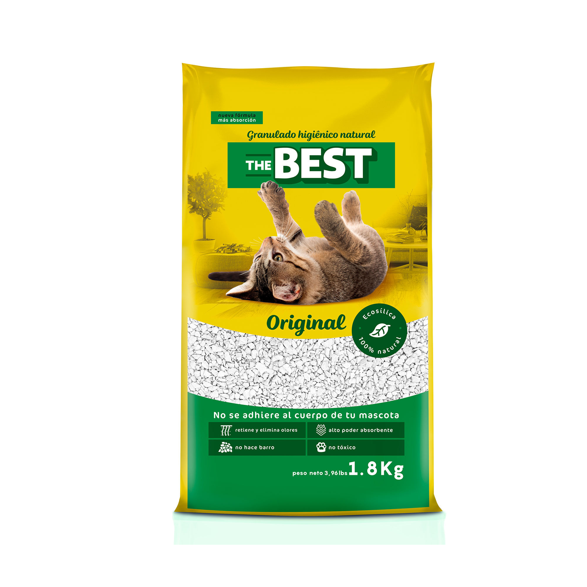 Piedras sanitarias para gatos The Best 1.8 kg
