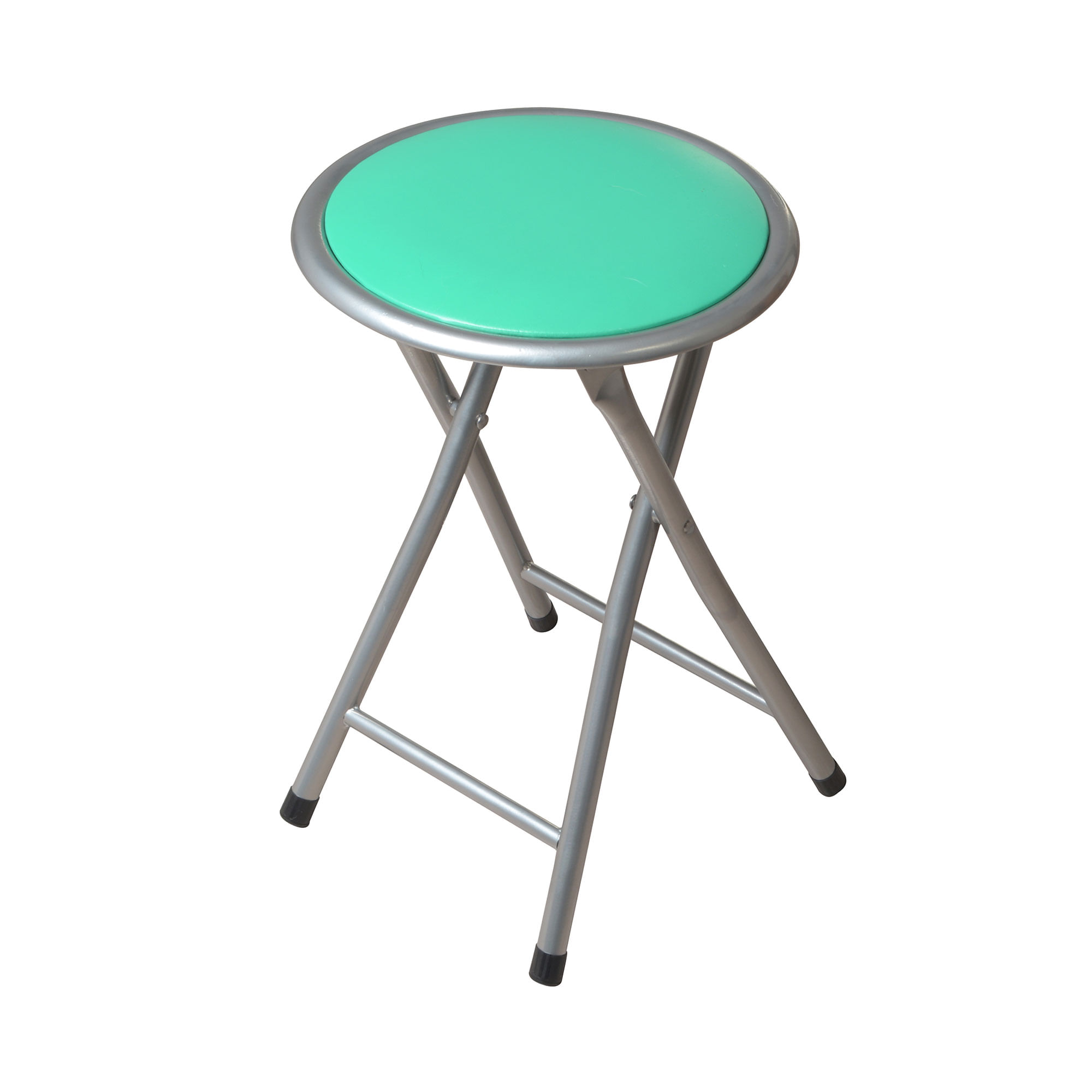 Banqueta Carrefour Home caño plegable verde