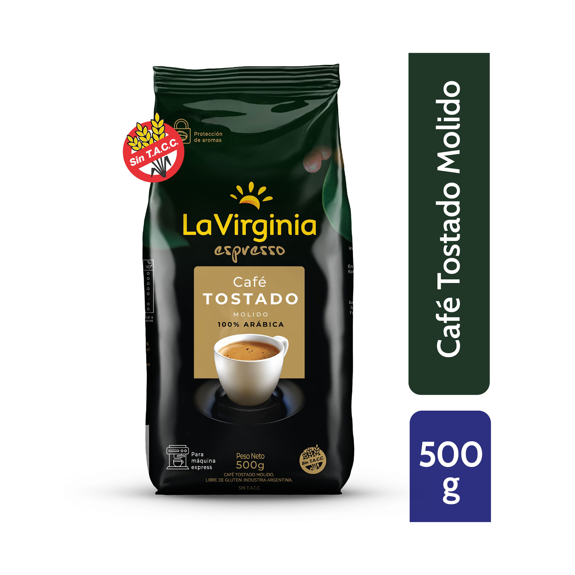 Café molido La Virginia tostado 500 g.