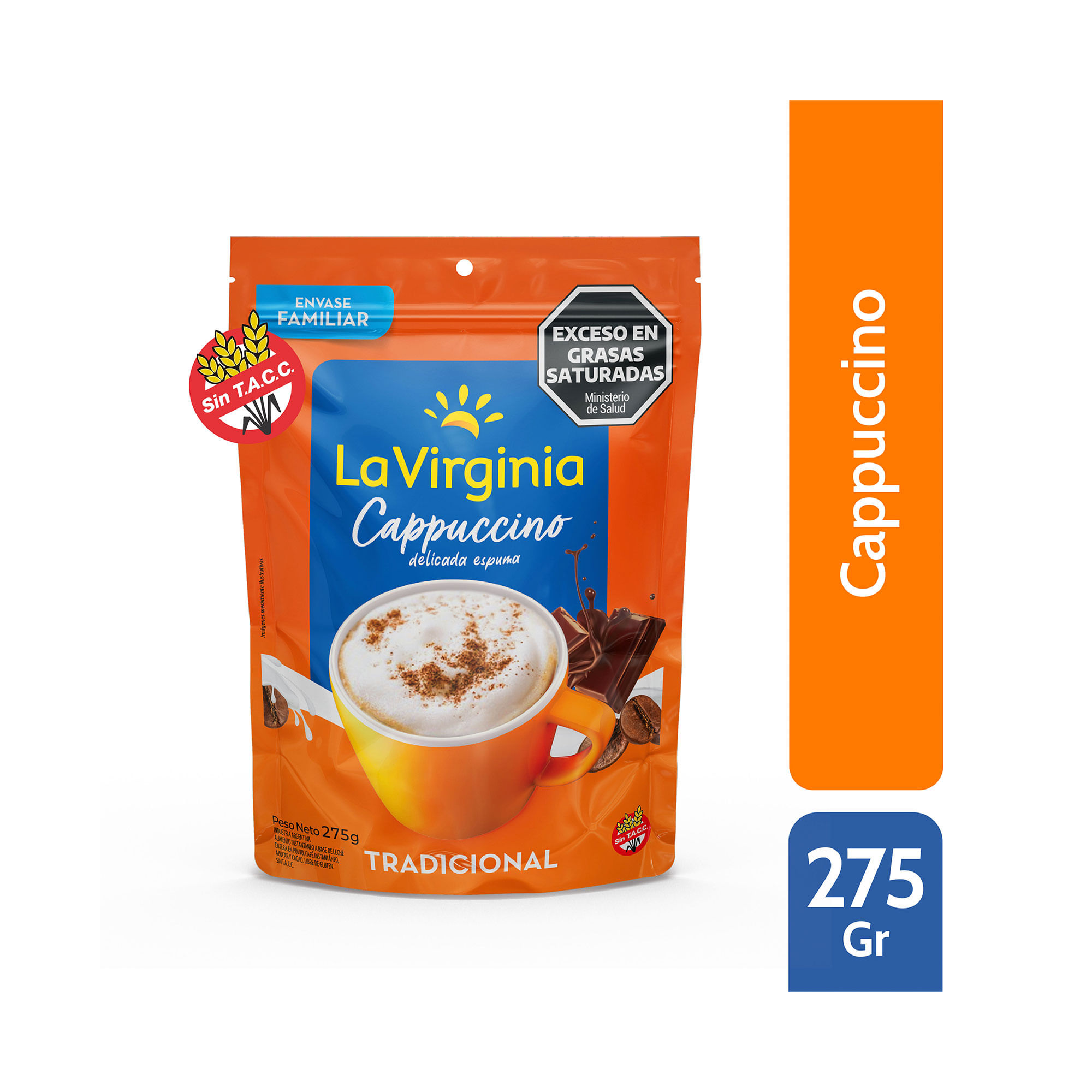 Cappuccino La Virginia instantáneo dp 275 g.