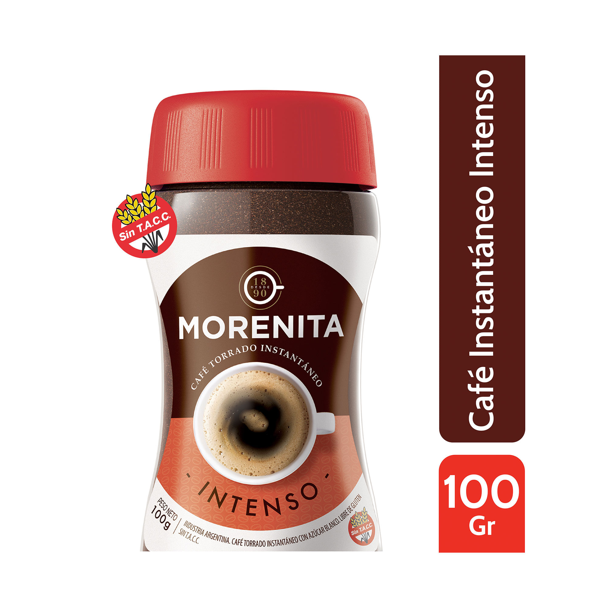 Café instantáneo La Morenita frasco 100 g.
