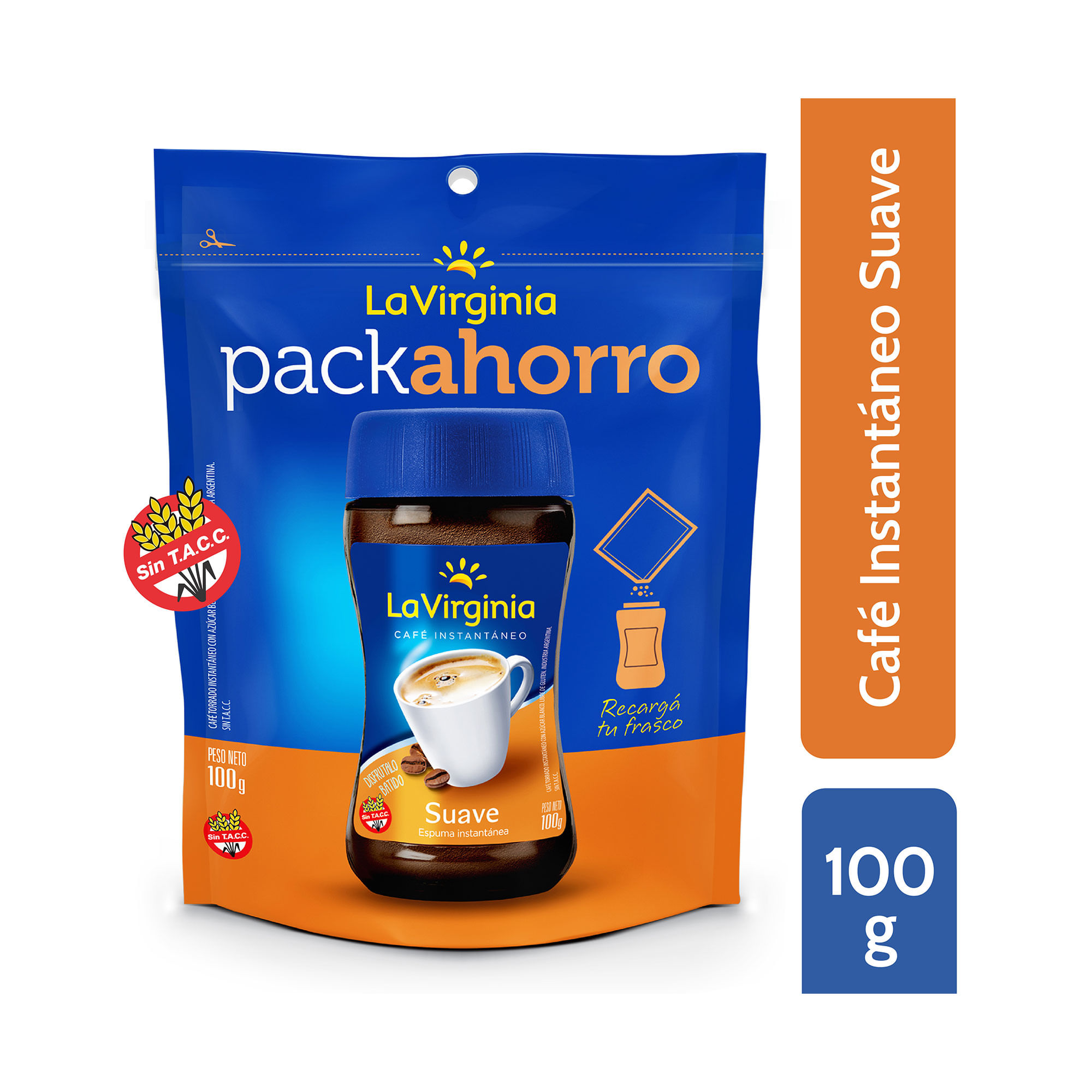 Cafe Instantaneo Suave La Virginia Pack Ahorro X 100g
