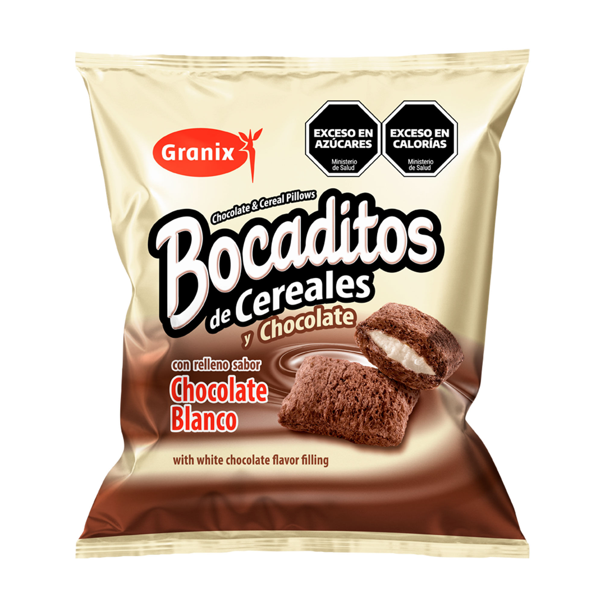 Cereal Granix bocaditos de chocolate blanco 180 g.