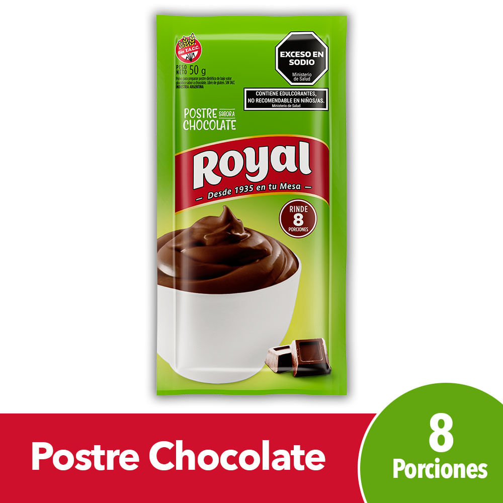 Postre Royal Sabor A Chocolate Light 50 G