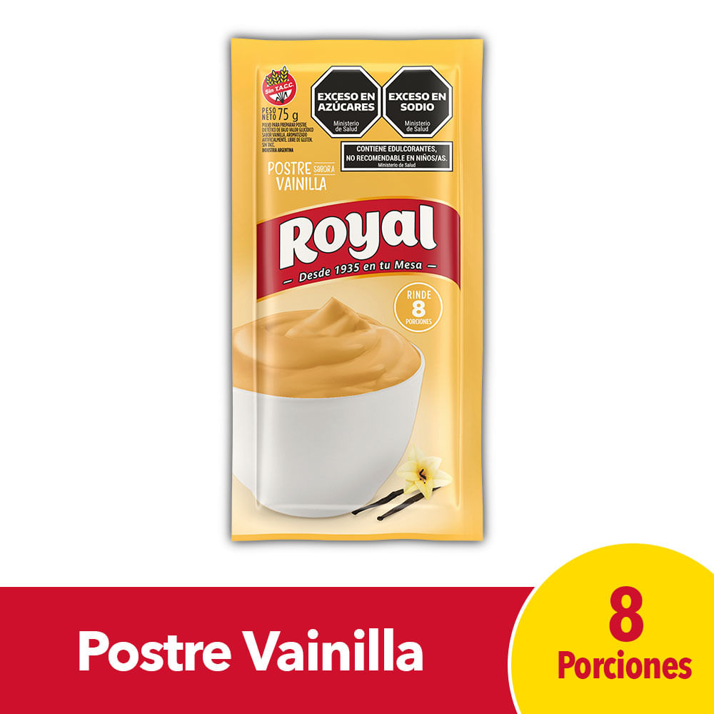 Postre Royal Sabor A Vainilla 75 G