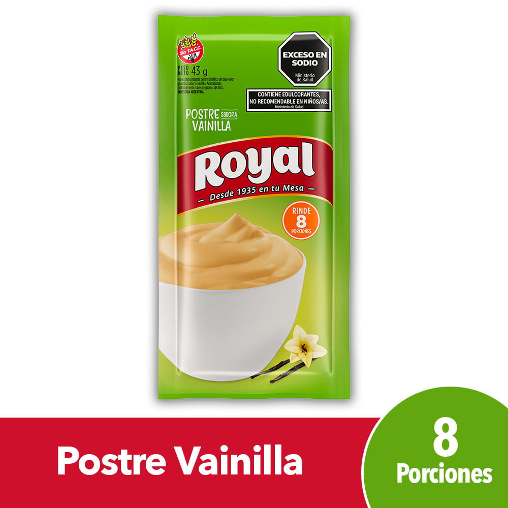 Postre Royal Sabor A Vainilla Light 43 G