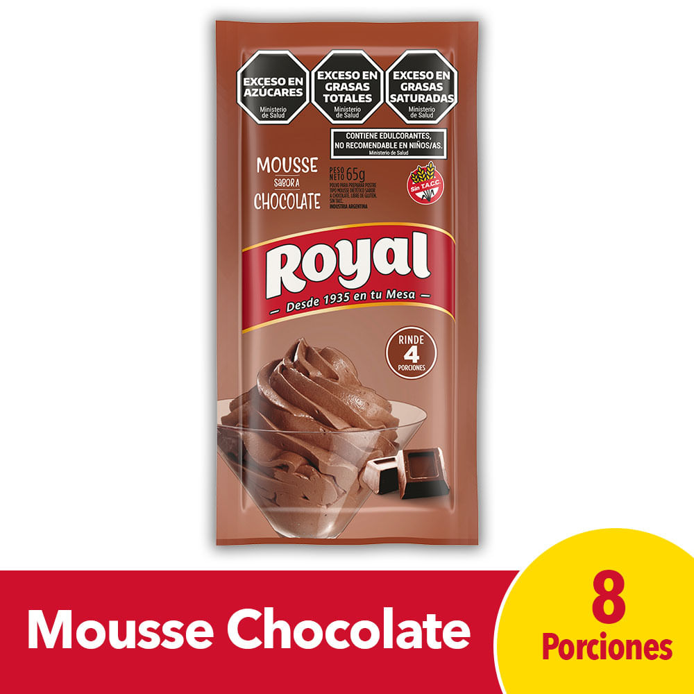 Mousse Royal de chocolate 65 g.