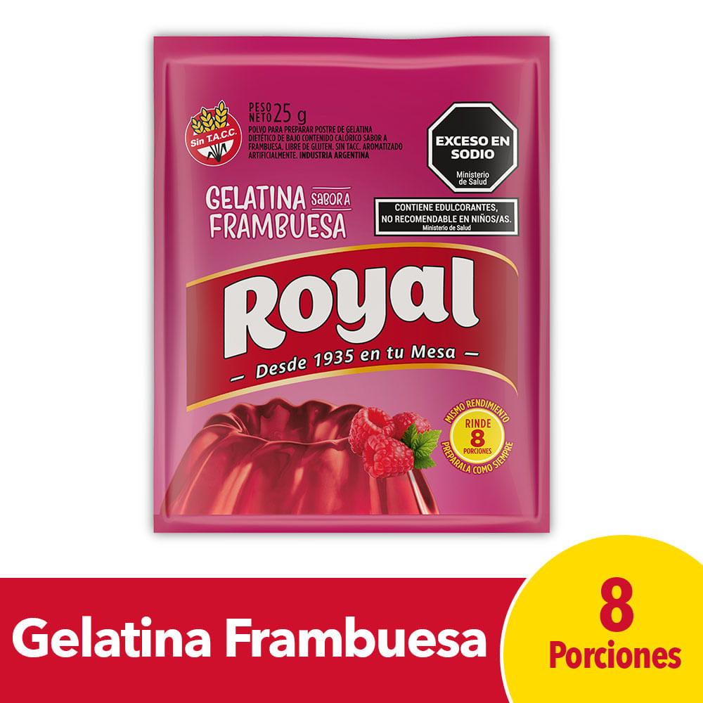 Gelatina Royal Frambuesa 25 G