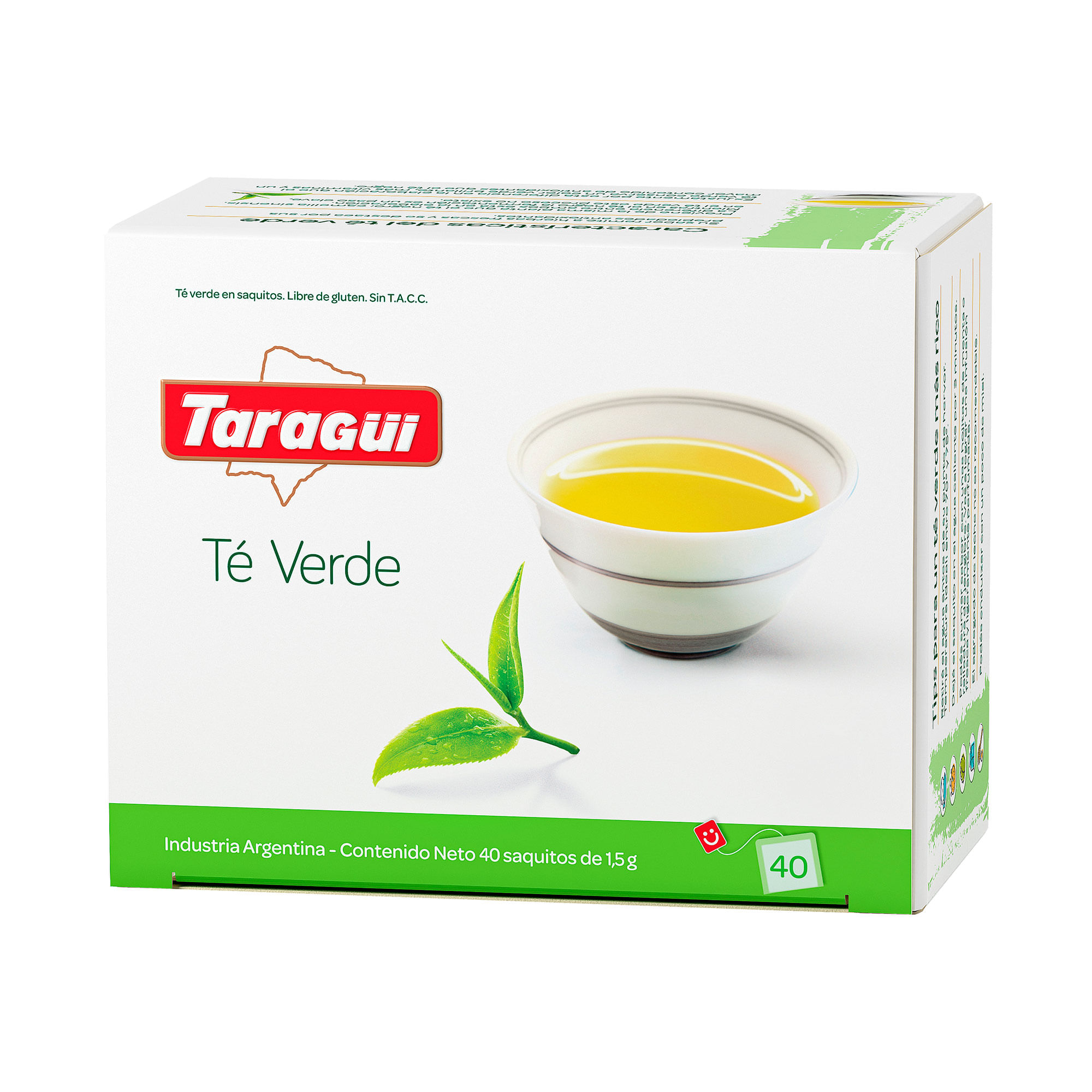 Té verde en saquitos Taragüi 40 u.