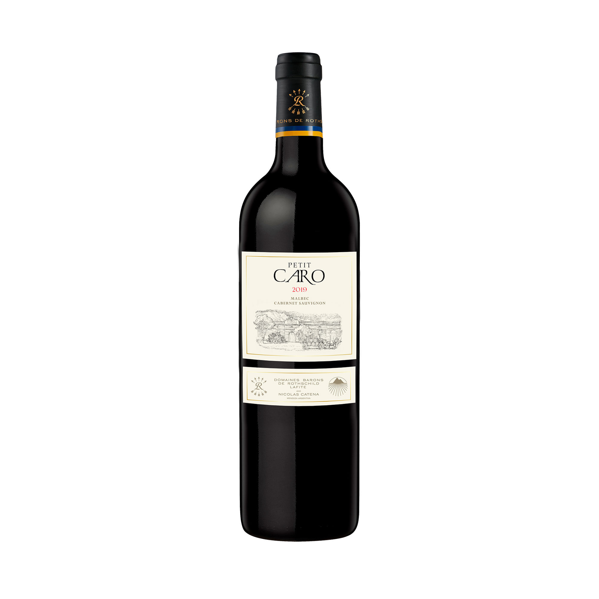 Vino tinto Malbec Cabernet Sauvignon Petit Caro 750 ml