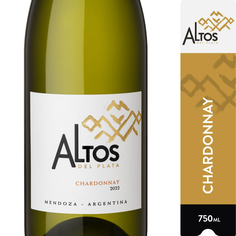 Vino blanco Chardonnay Altos del Plata 750 ml