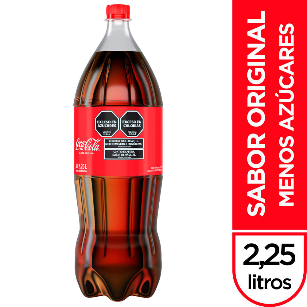 gaseosa cola coca cola sabor original 2 25 lts