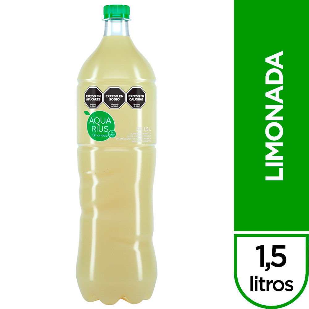 Agua saborizada limonada Aquarius 1,5 lts