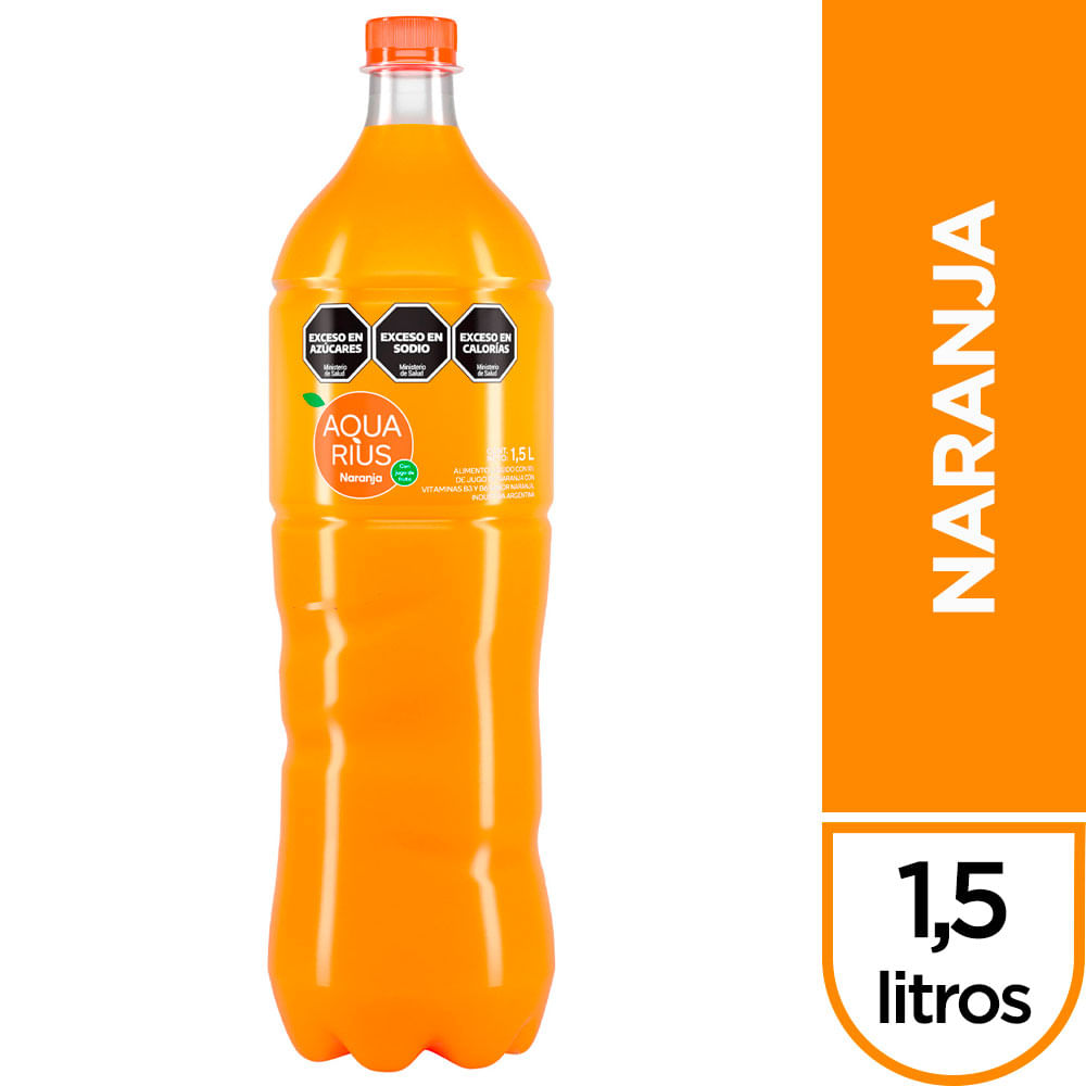 Agua Saborizada Naranja Aquarius 1,5 Lt