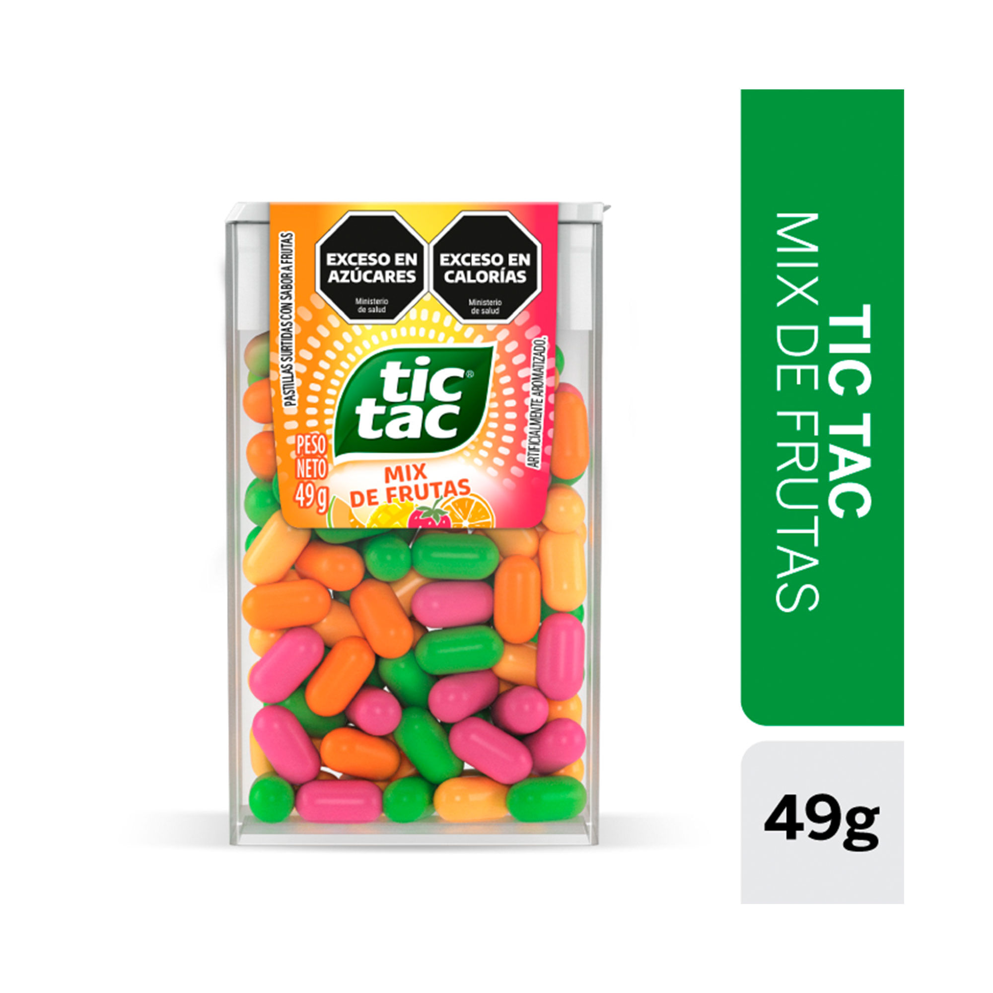 Pastillas Tic Tac Mix De Frutas 100un 49g