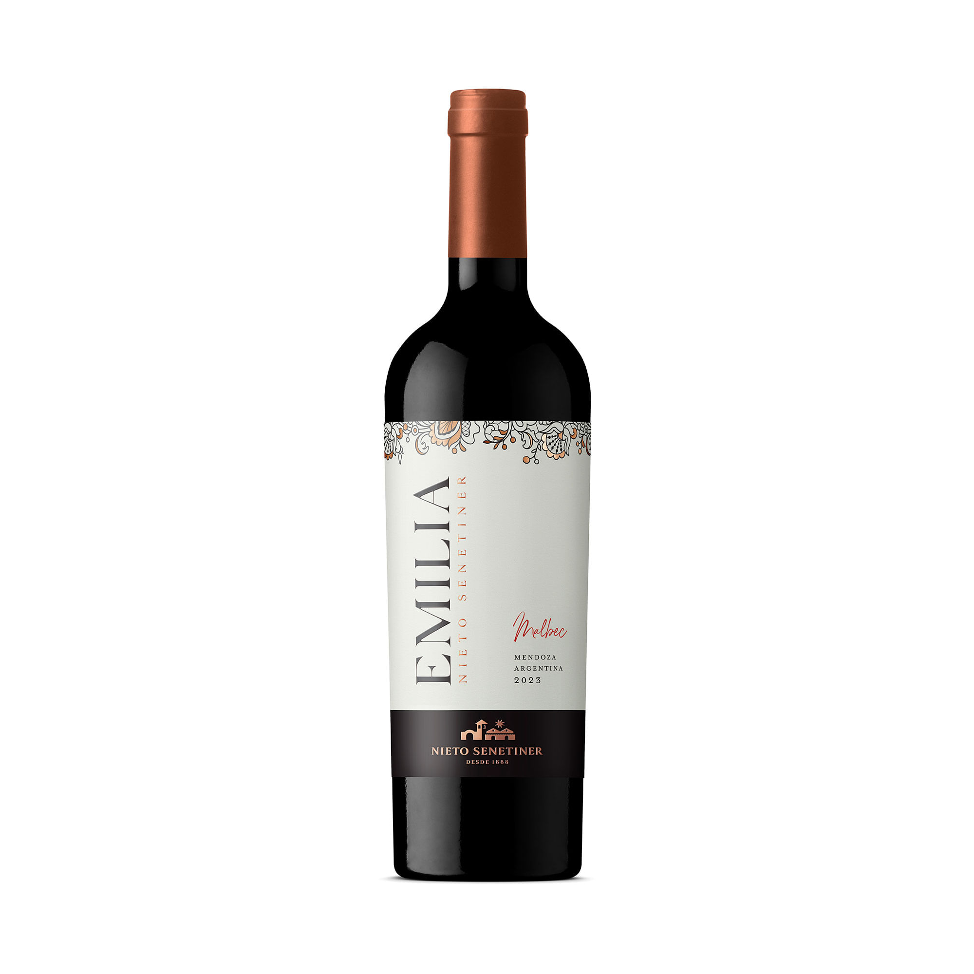 Vino tinto Malbec Emilia 750 ml