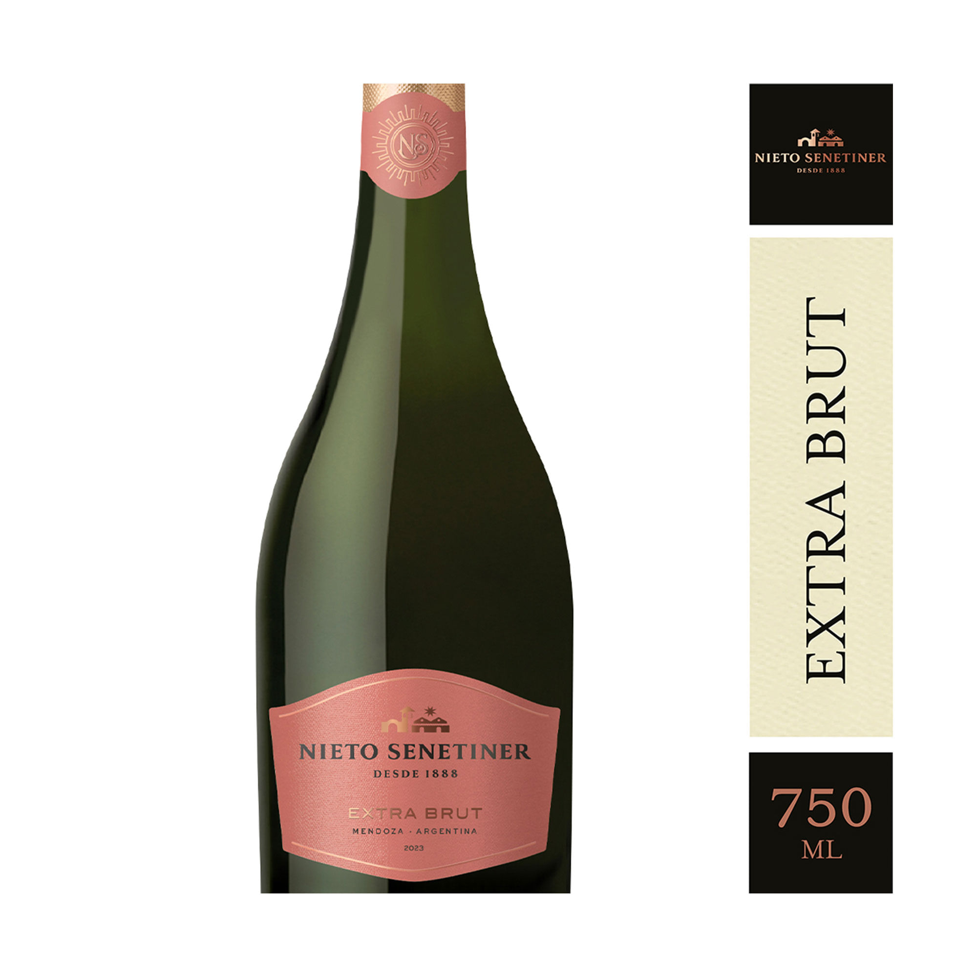 Espumante Nieto senetiner extra brut 750 cc.