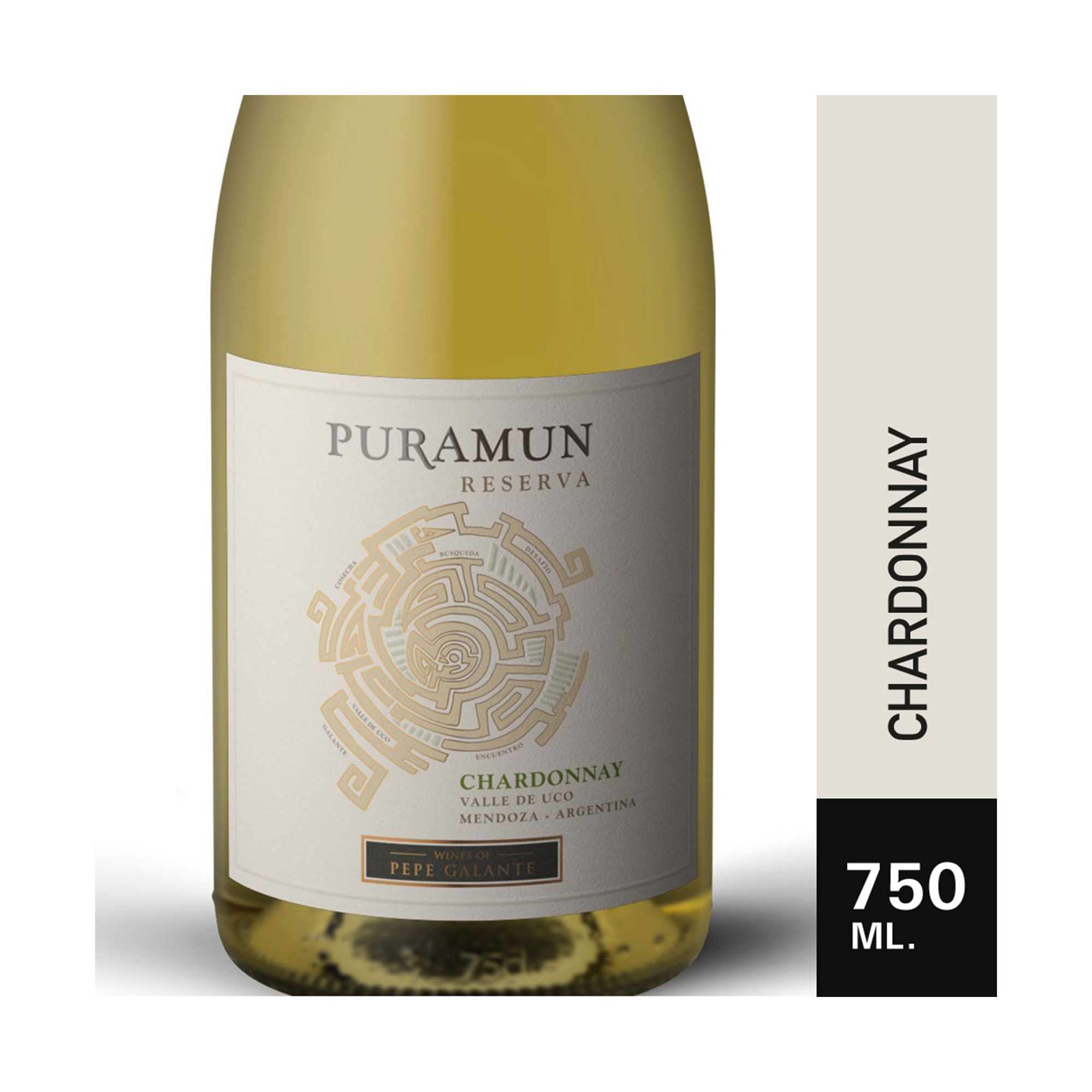 Vino blanco Chardonnay Puramun 750 ml