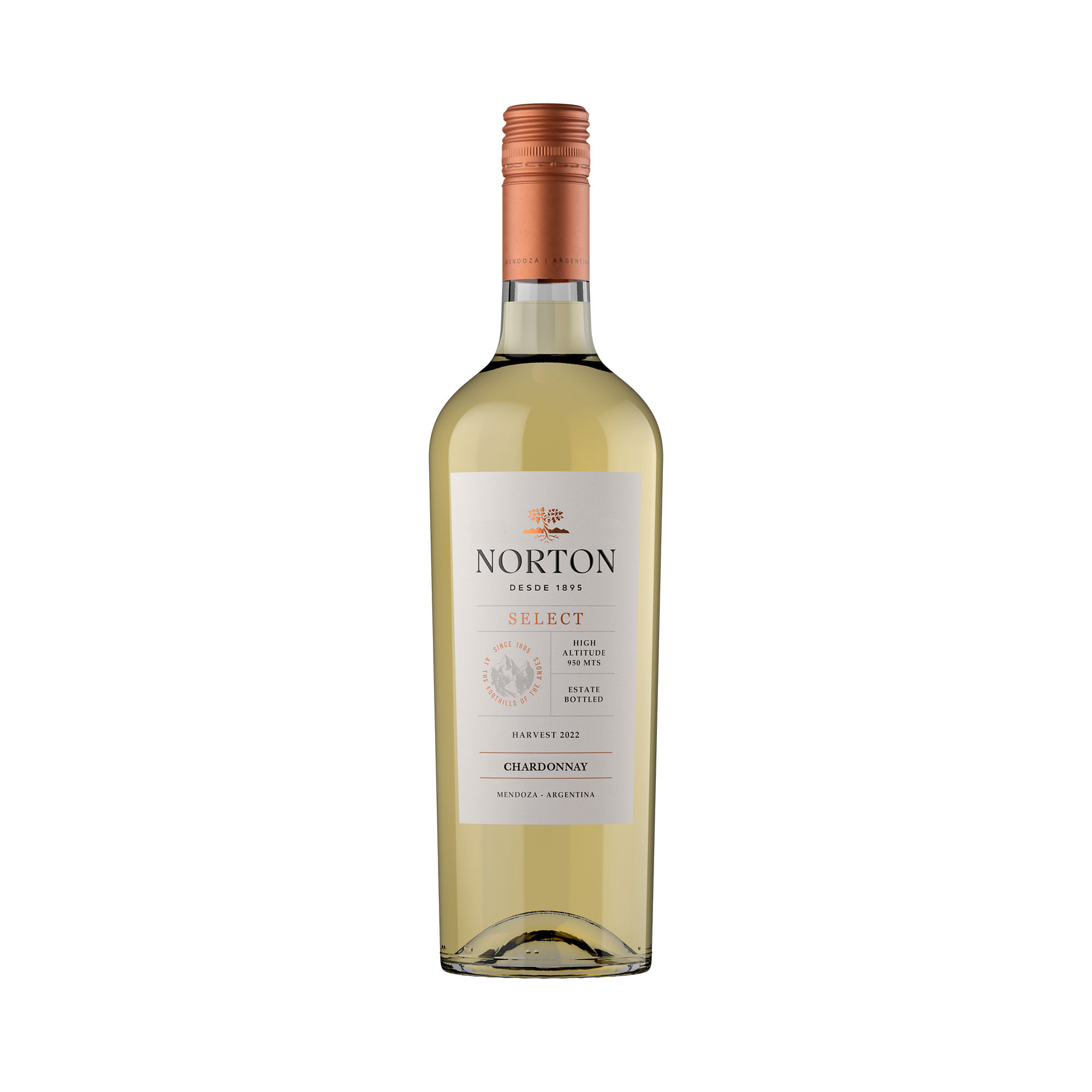Vino blanco Norton chardon barrel select 750 cc.