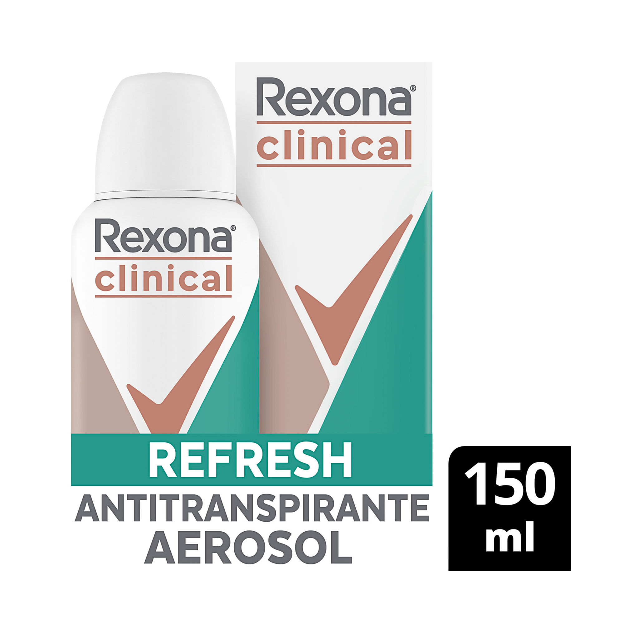 Antitranspirante En Aerosol Rexona Clinical Refresh 96h 150ml