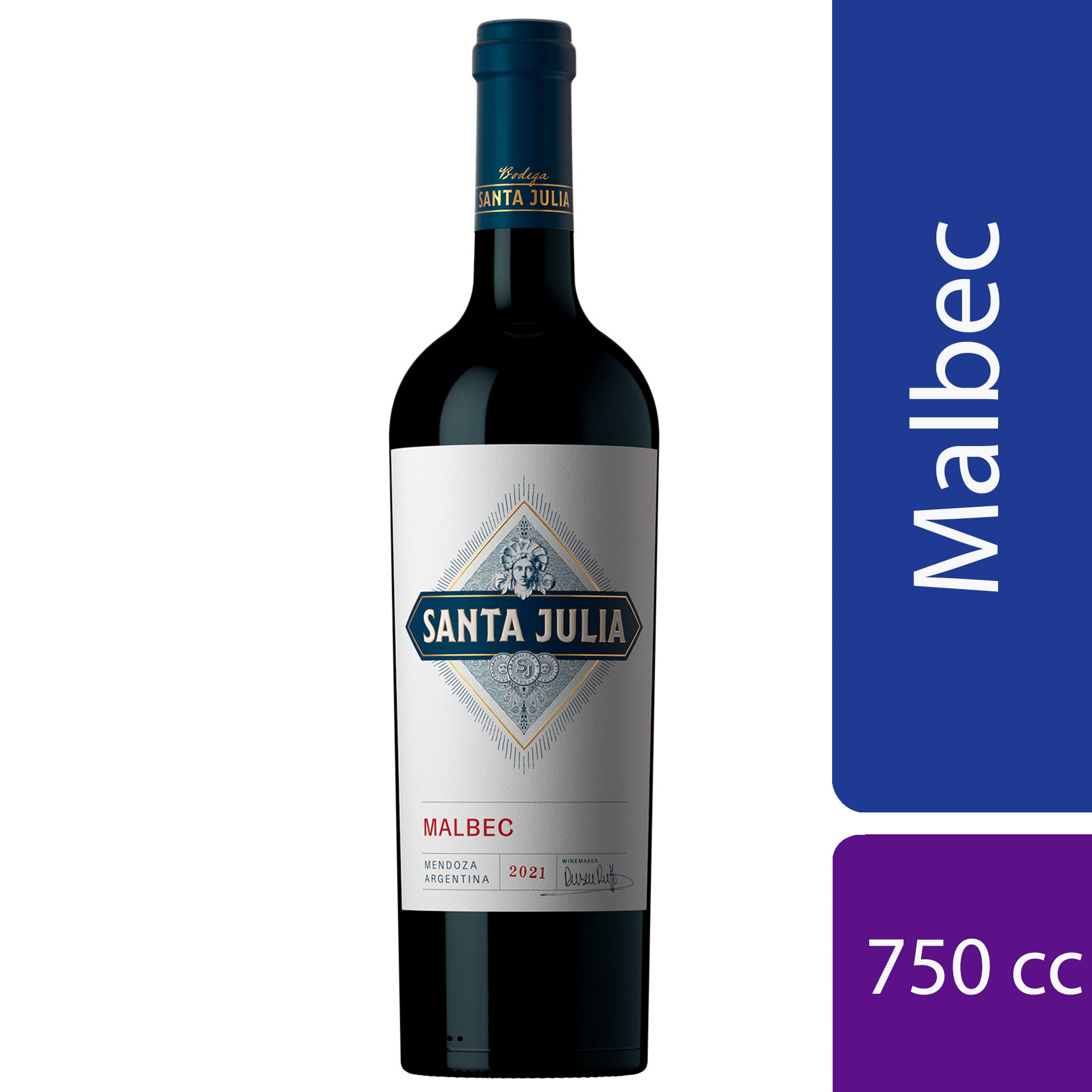 Vino tinto Malbec Santa Julia 750 ml