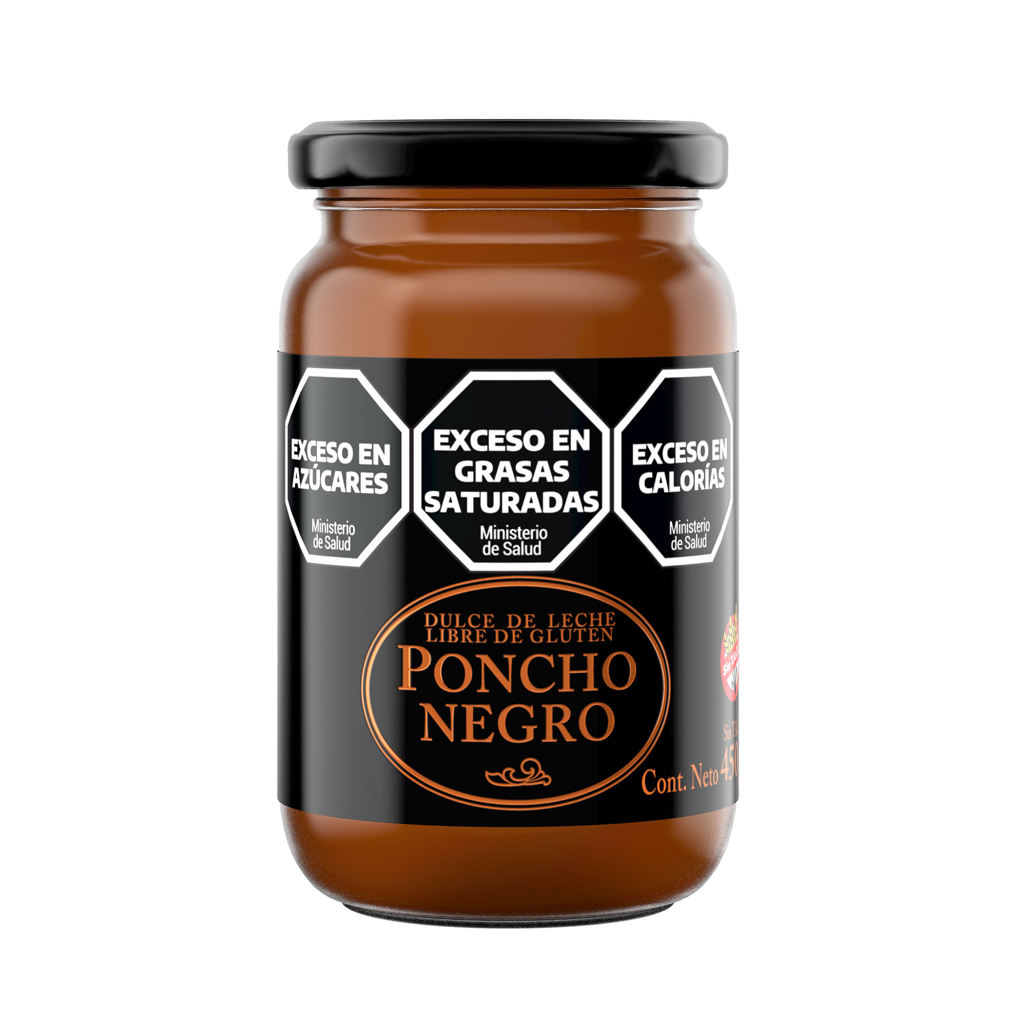Dulce de leche Poncho Negro 450 g.