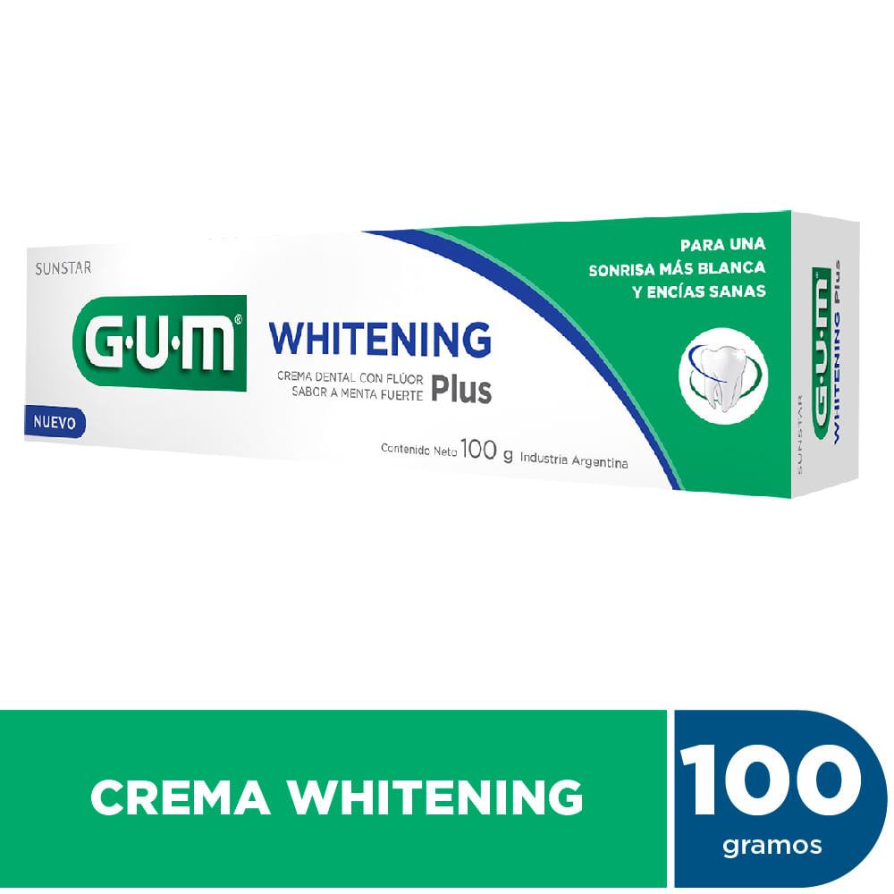 Pasta dental Gum whitening plus 100 g.