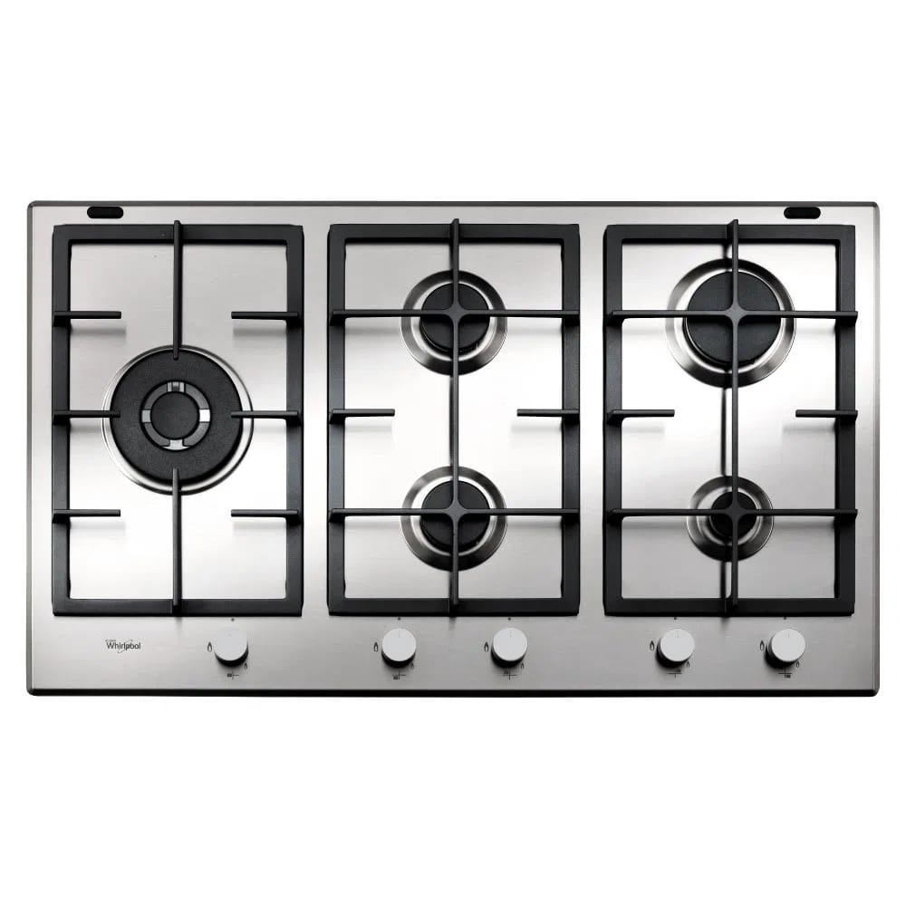 Anafe A Gas Whirlpool 5 Hornallas Gma9522 Acero Inoxidable